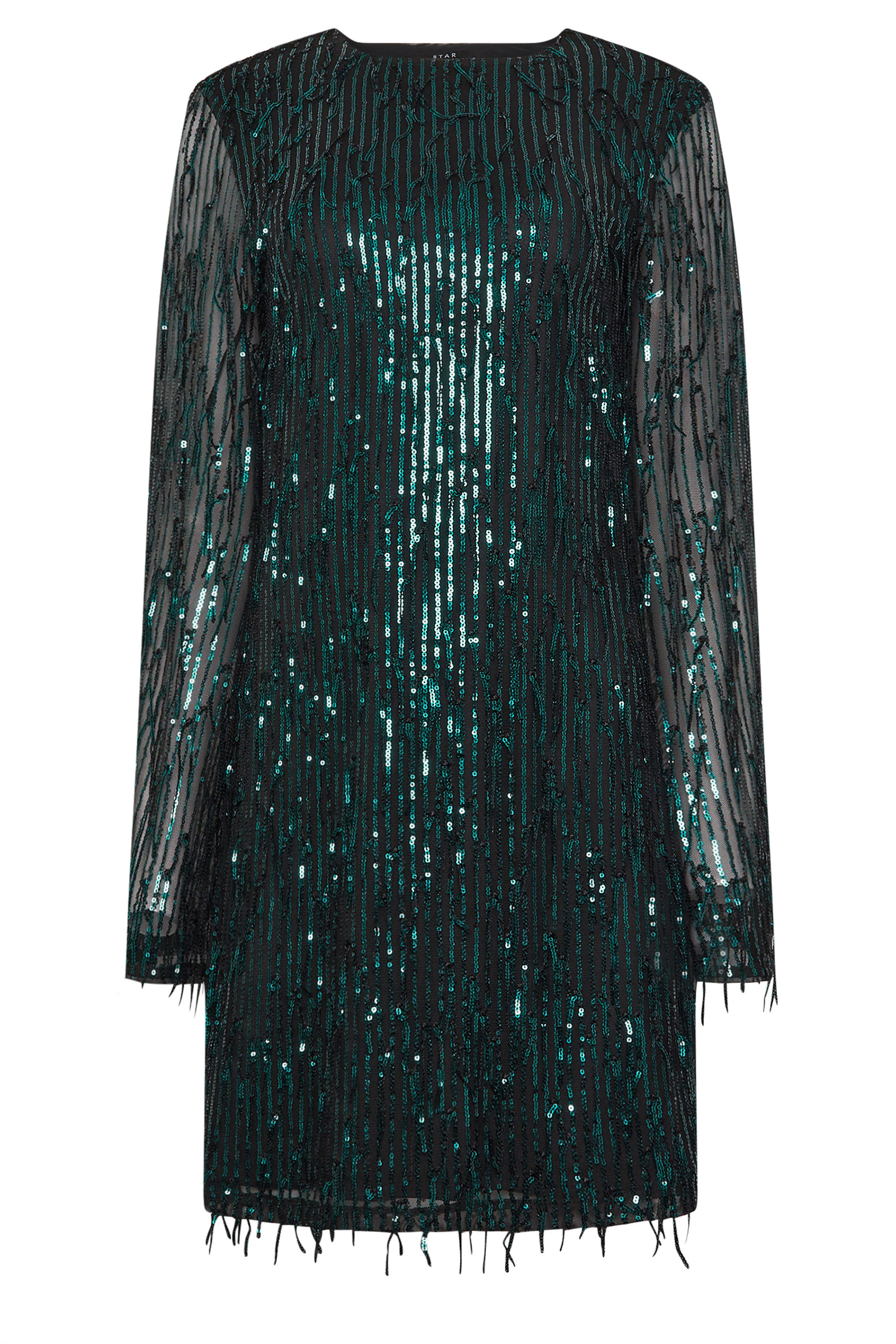 STAR Deep Green Sequin Tassel Dress | StarByJM 8