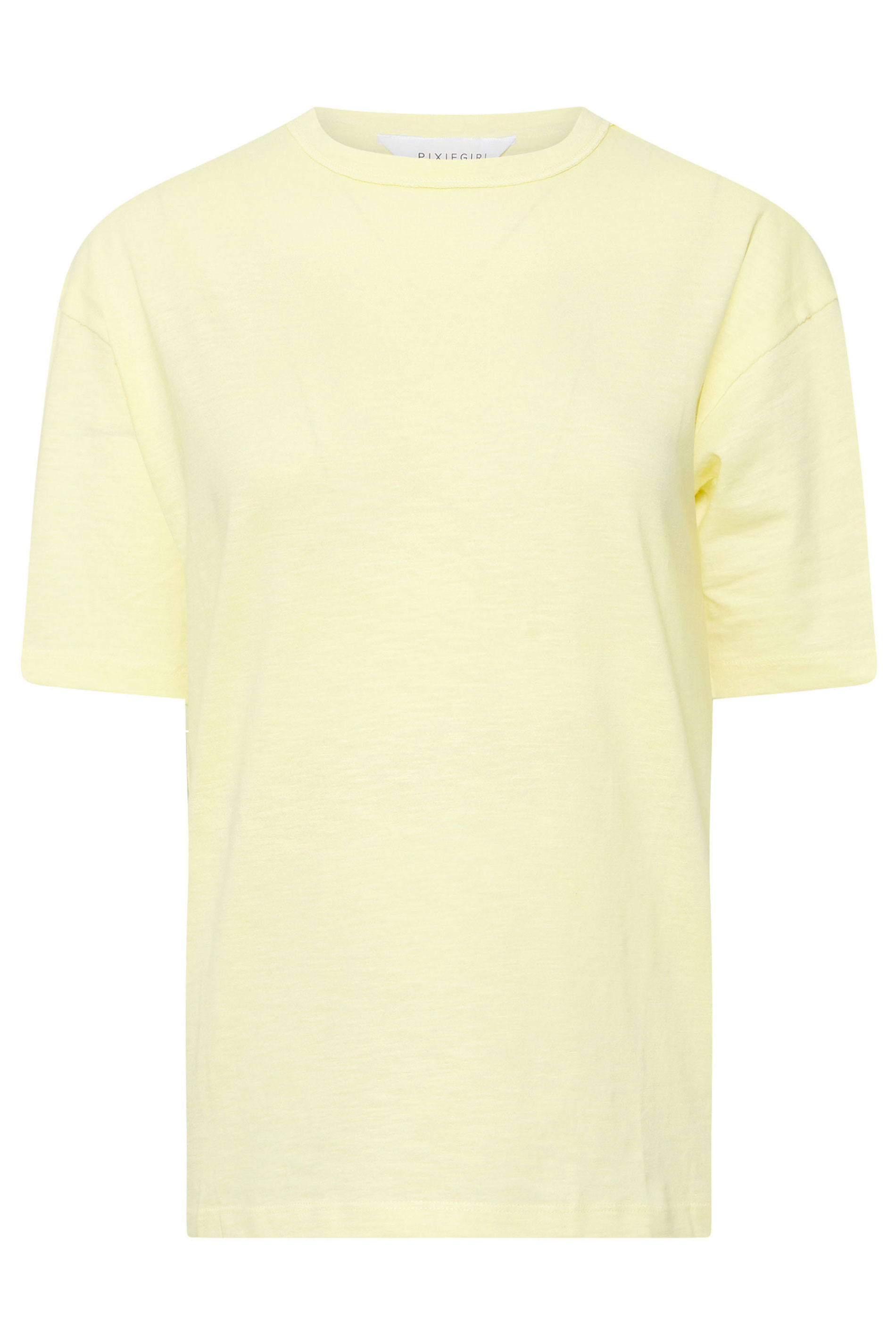 PixieGirl Petite Women's 2 PACK Grey & Yellow Seam Detail T-Shirt | PixieGirl 8
