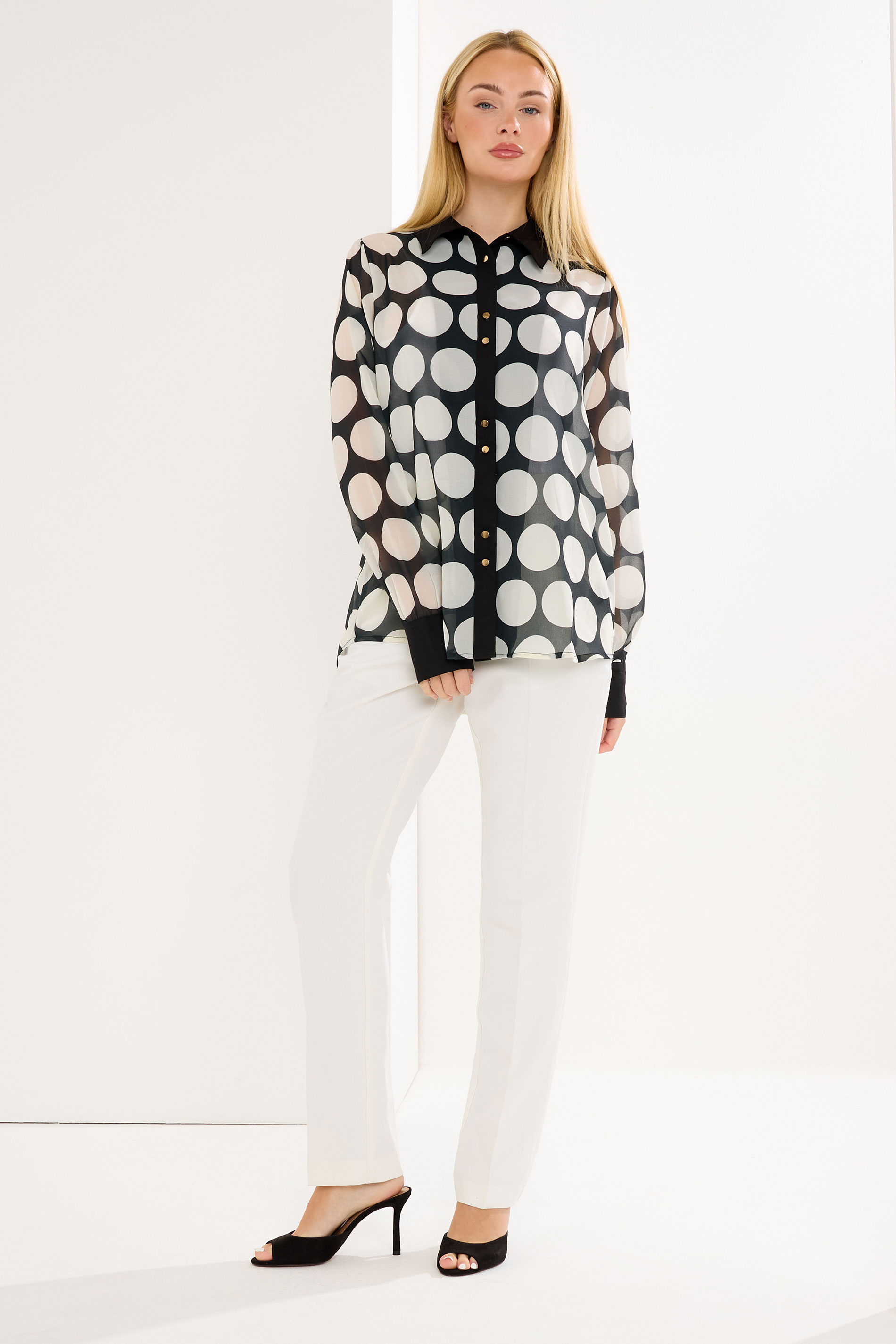 STAR Black Polka Dot Print Shirt | StarByJM 1