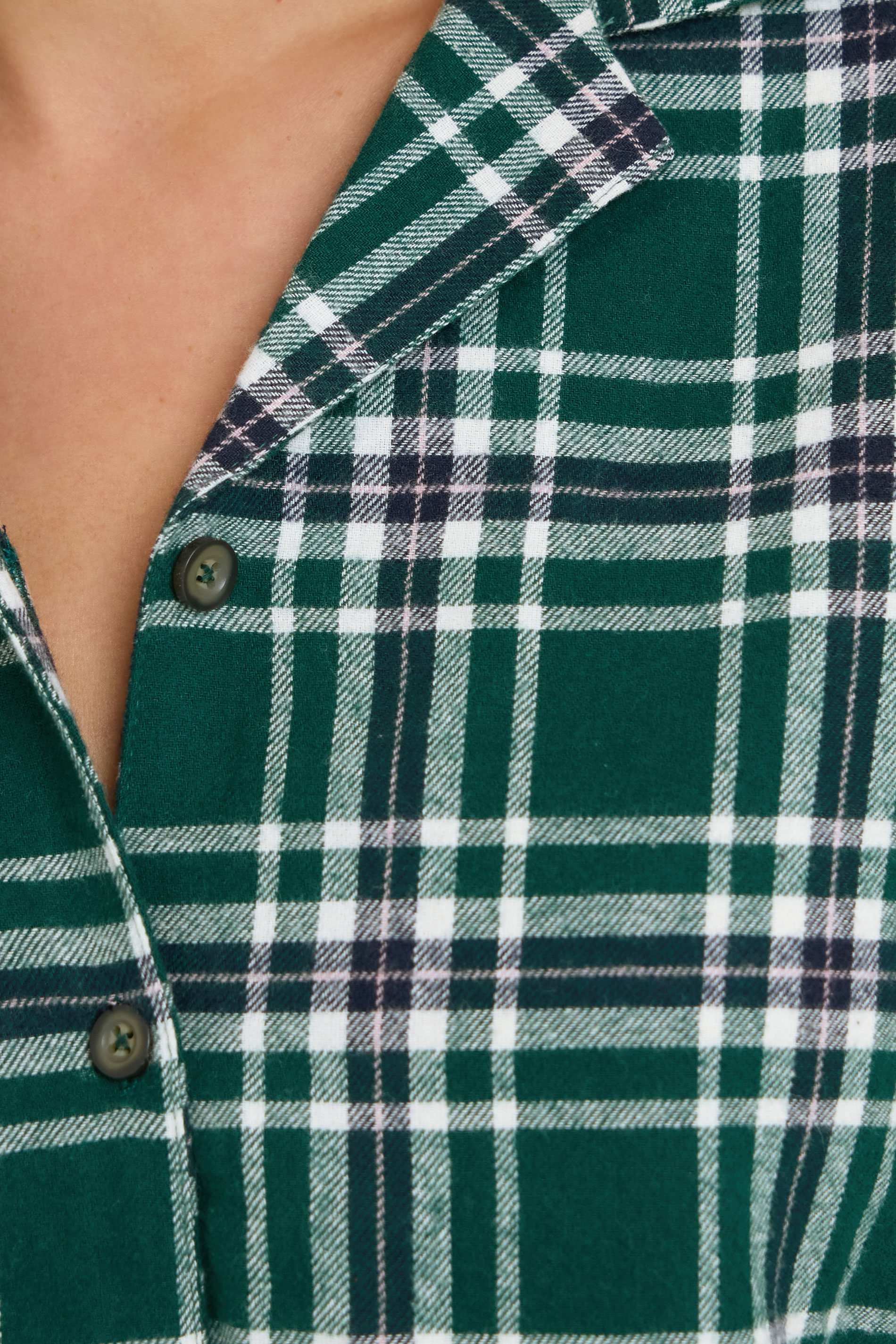 PixieGirl Petite Women's Green Cotton Check Pyjama Set | PixieGirl 6