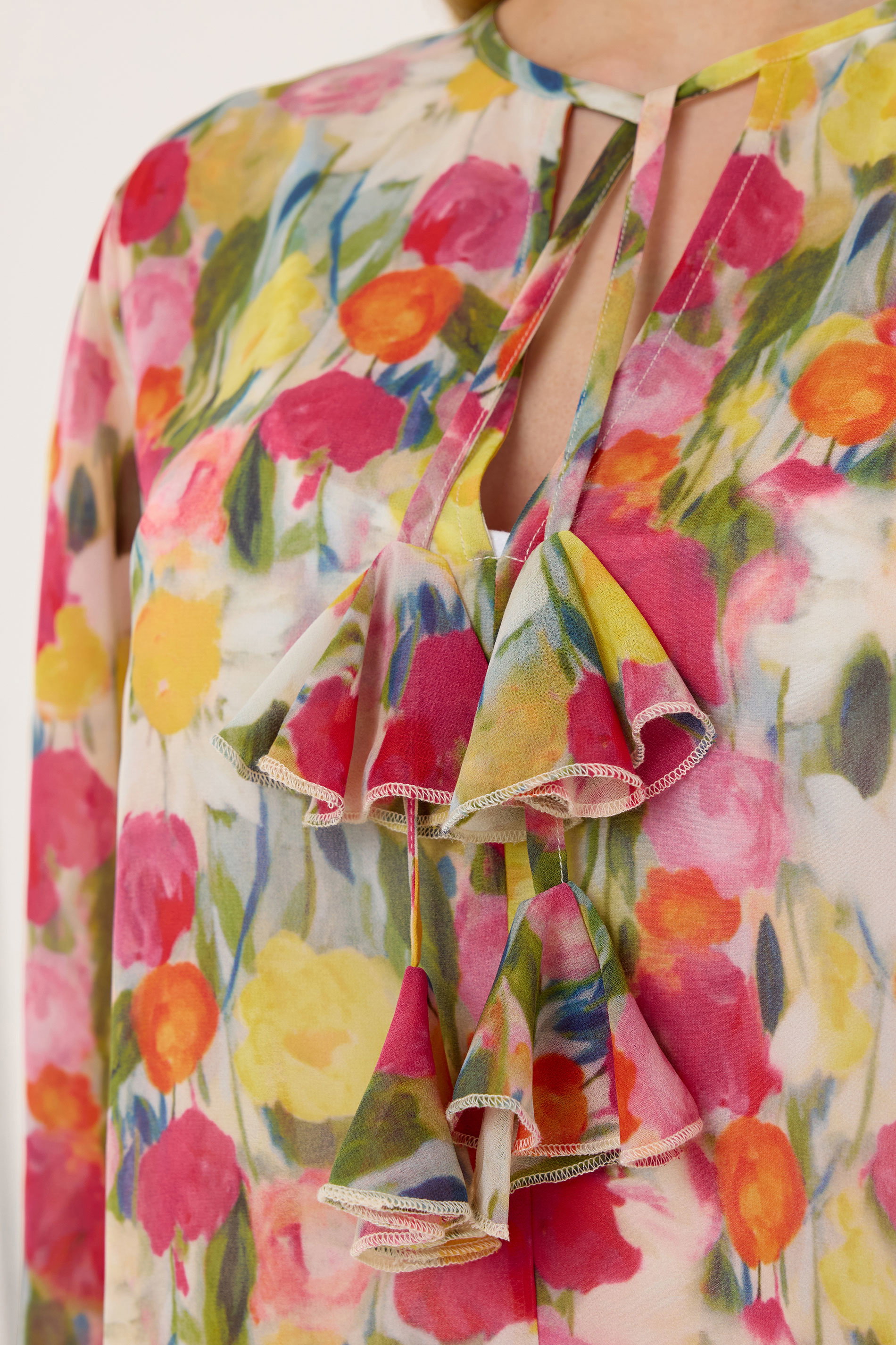 STAR Pink Floral Frill Blouse | StarByJM 4