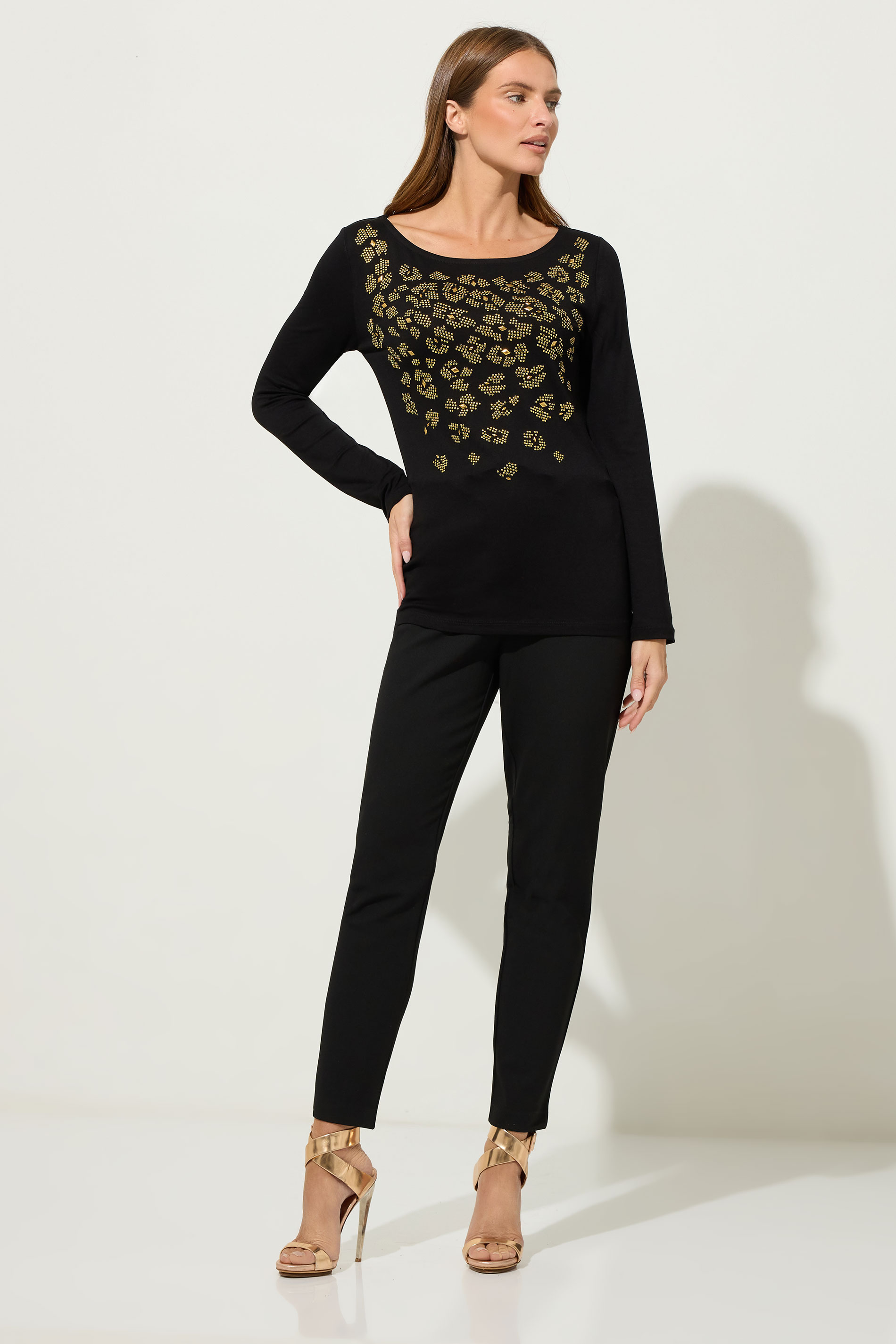 STAR Black Animal Embellished Top | StarByJM 3