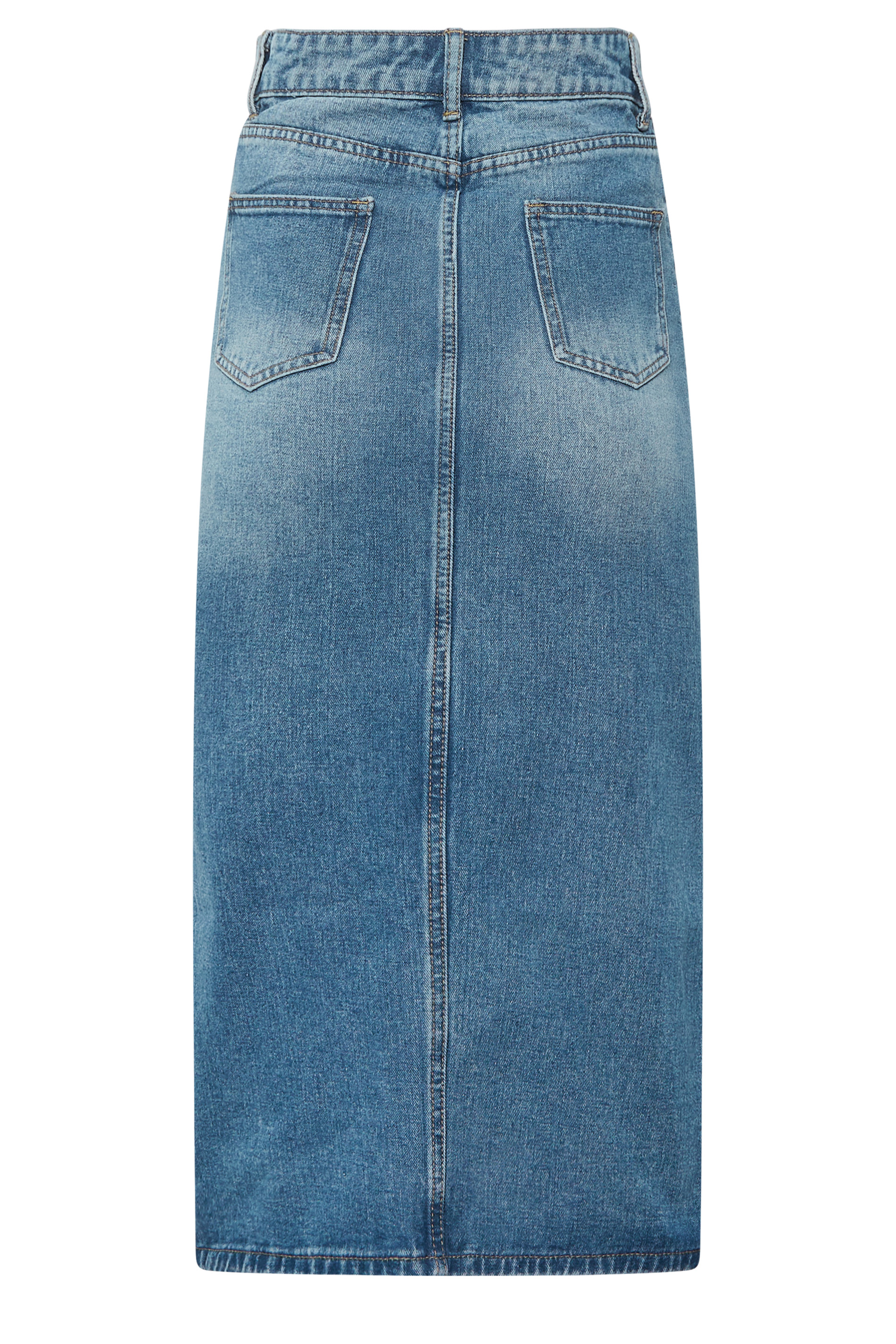 PixieGirl Blue Denim Midi Skirt | PixieGirl