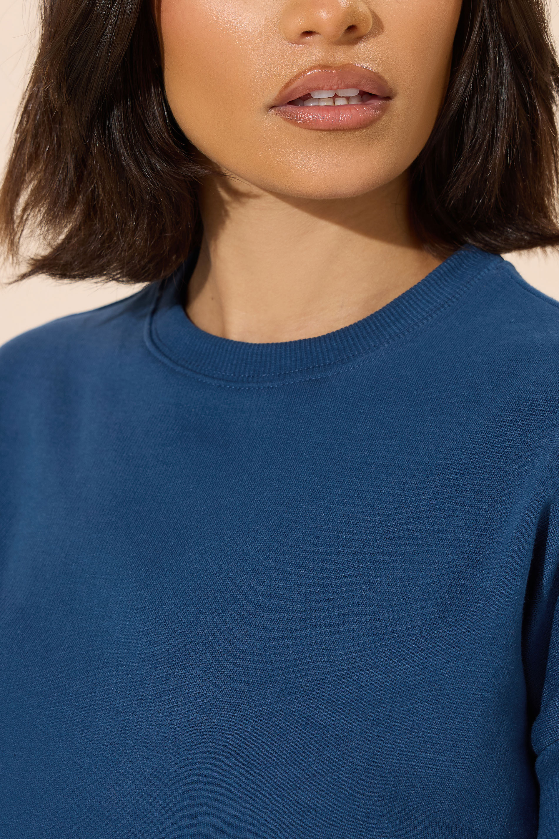 PixieGirl Petite Women's Navy Blue Long Sleeve Sweatshirt | PixieGirl 4