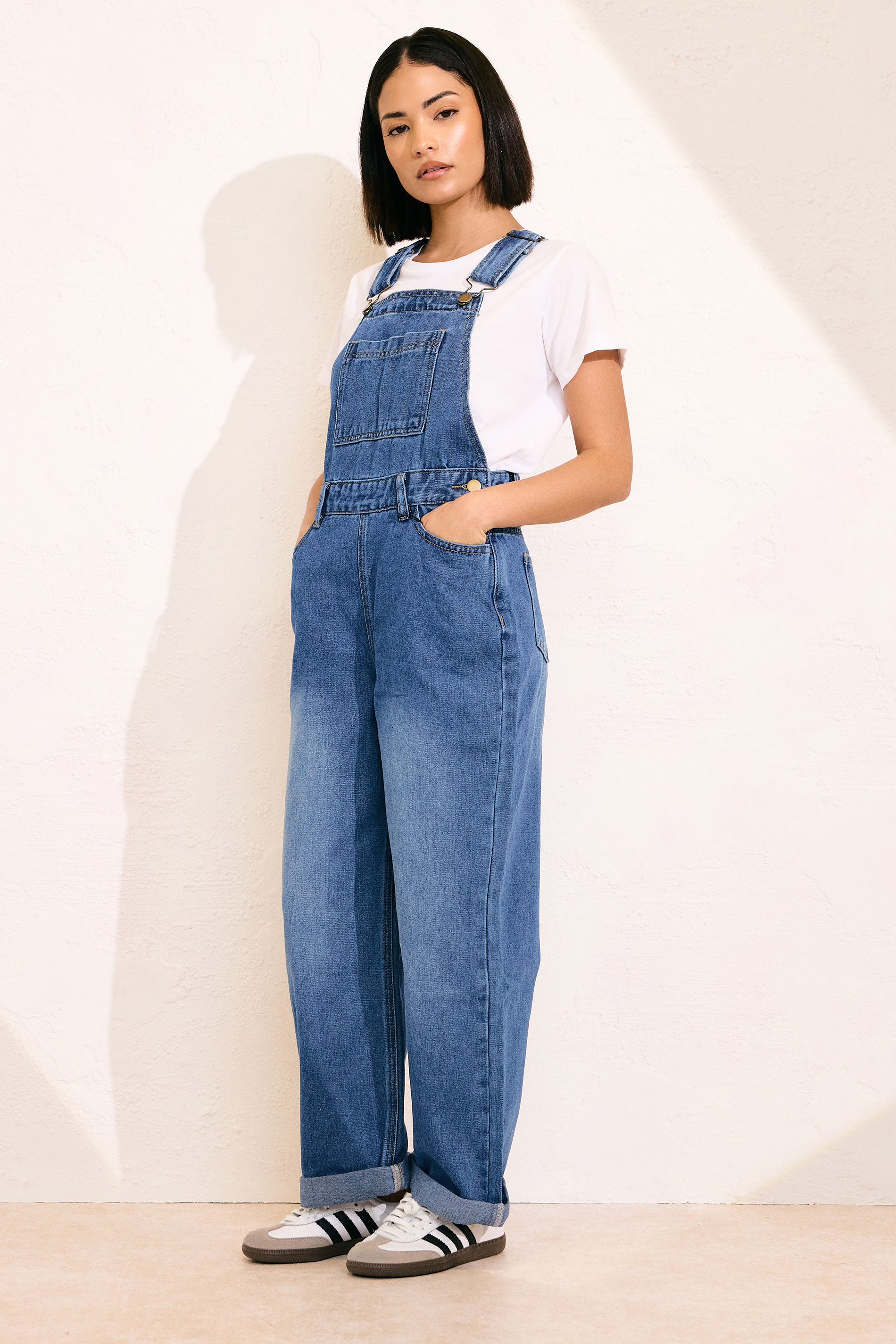 PixieGirl Petite Blue Denim Dungarees | PixieGirl  3