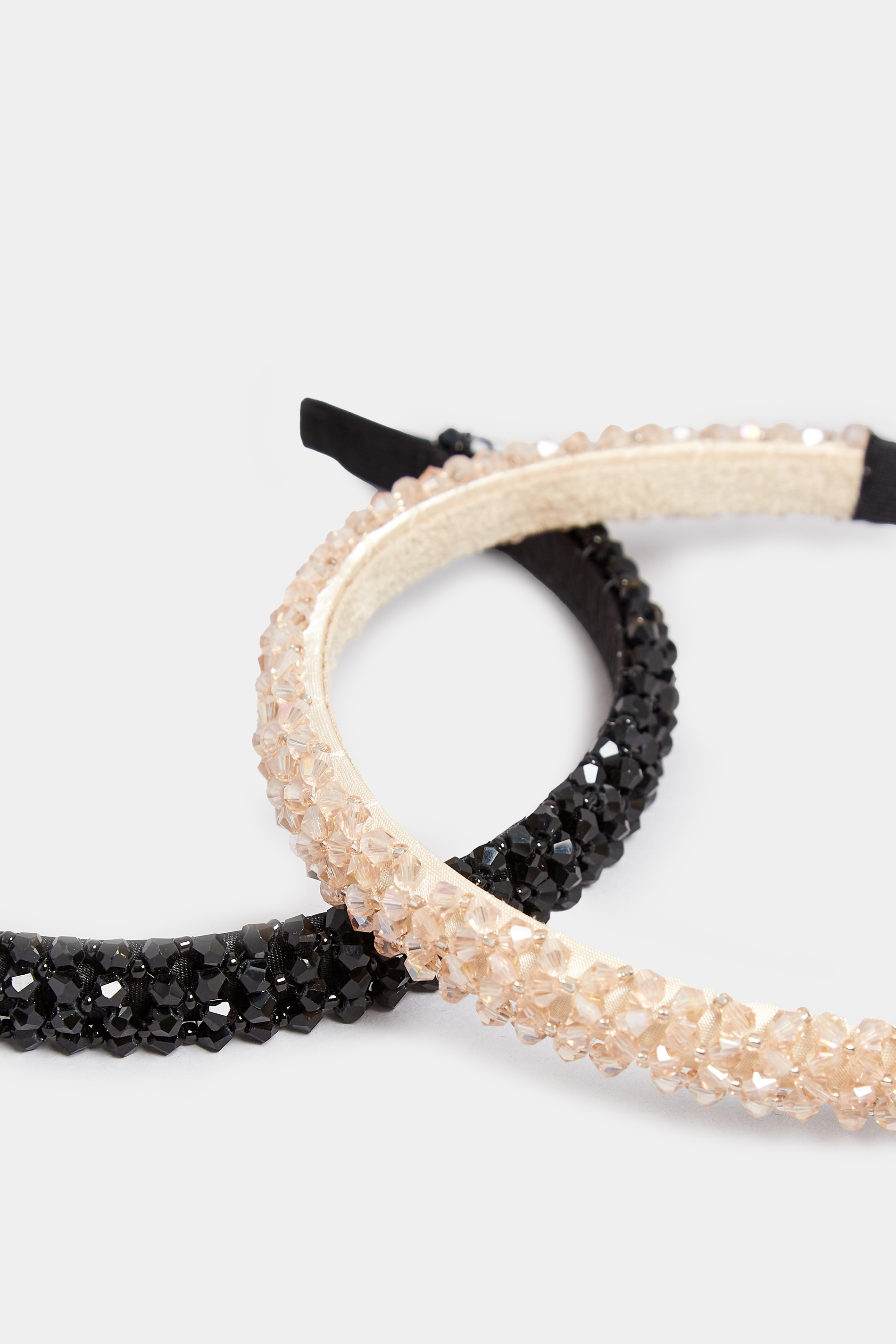 Pink Crystal Beaded Headband | Yours Clothing 5