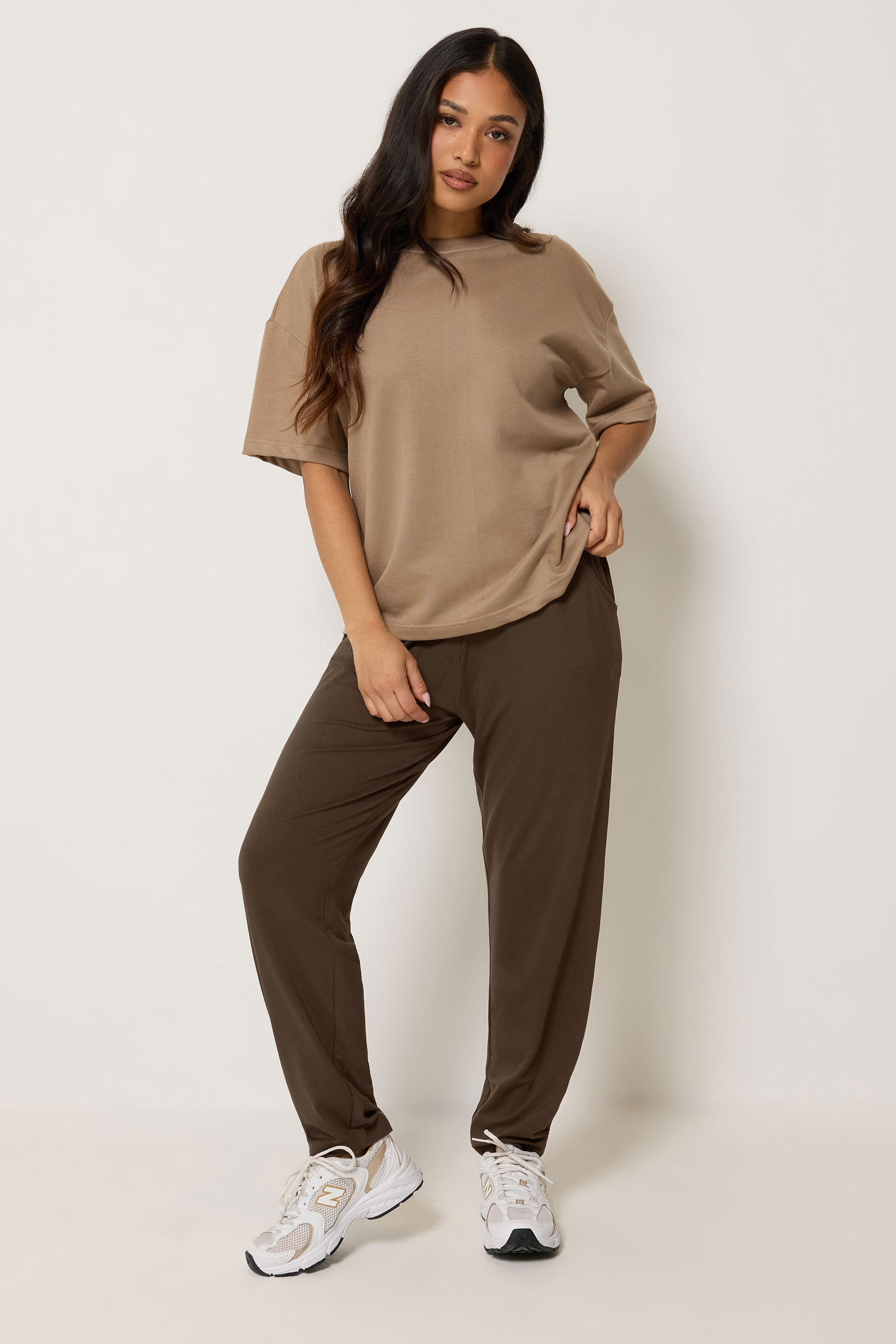 PixieGirl Petite Women's Chocolate Brown Harem Trousers | PixieGirl 1