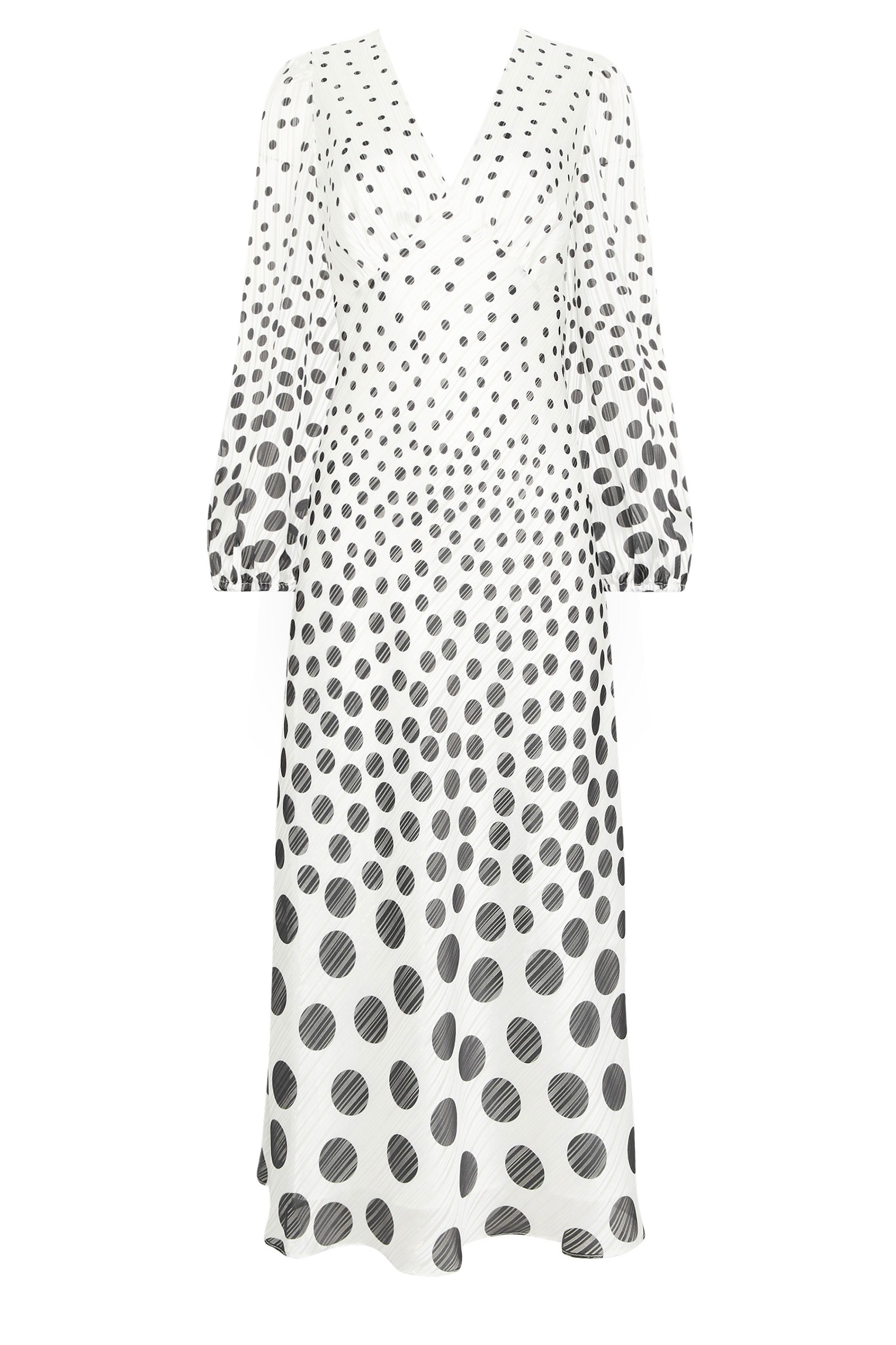 STAR White Sheer Spot Metallic Tea Dress | StarByJM 3