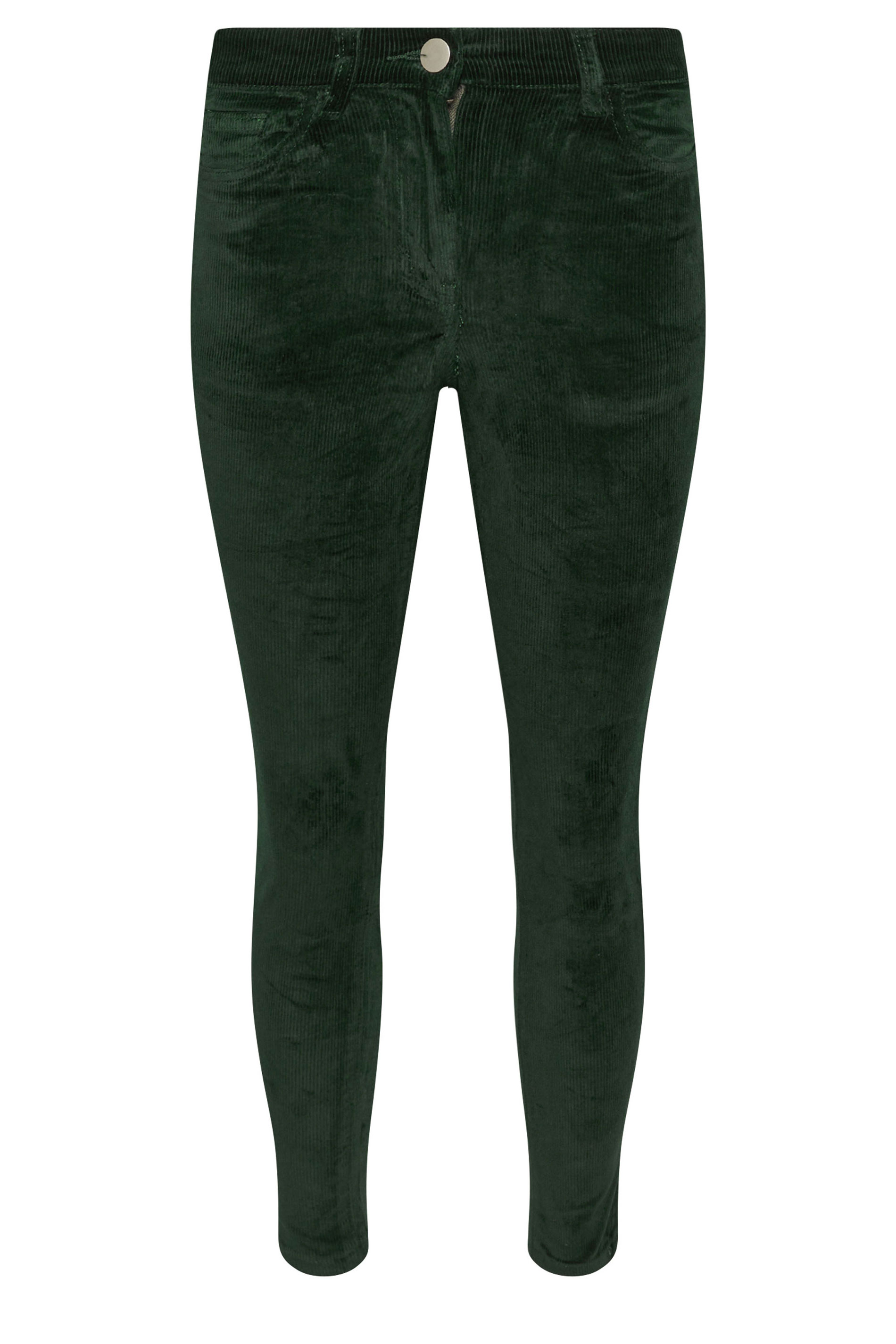 PixieGirl Petite Women's Khaki Green Cord Skinny Jeans | PixieGirl 5