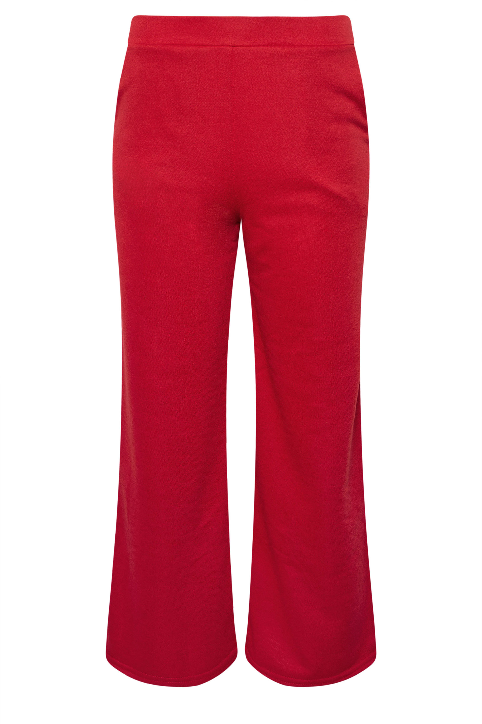 PixieGirl Petite Women's Red Wide Leg Joggers | PixieGirl 5