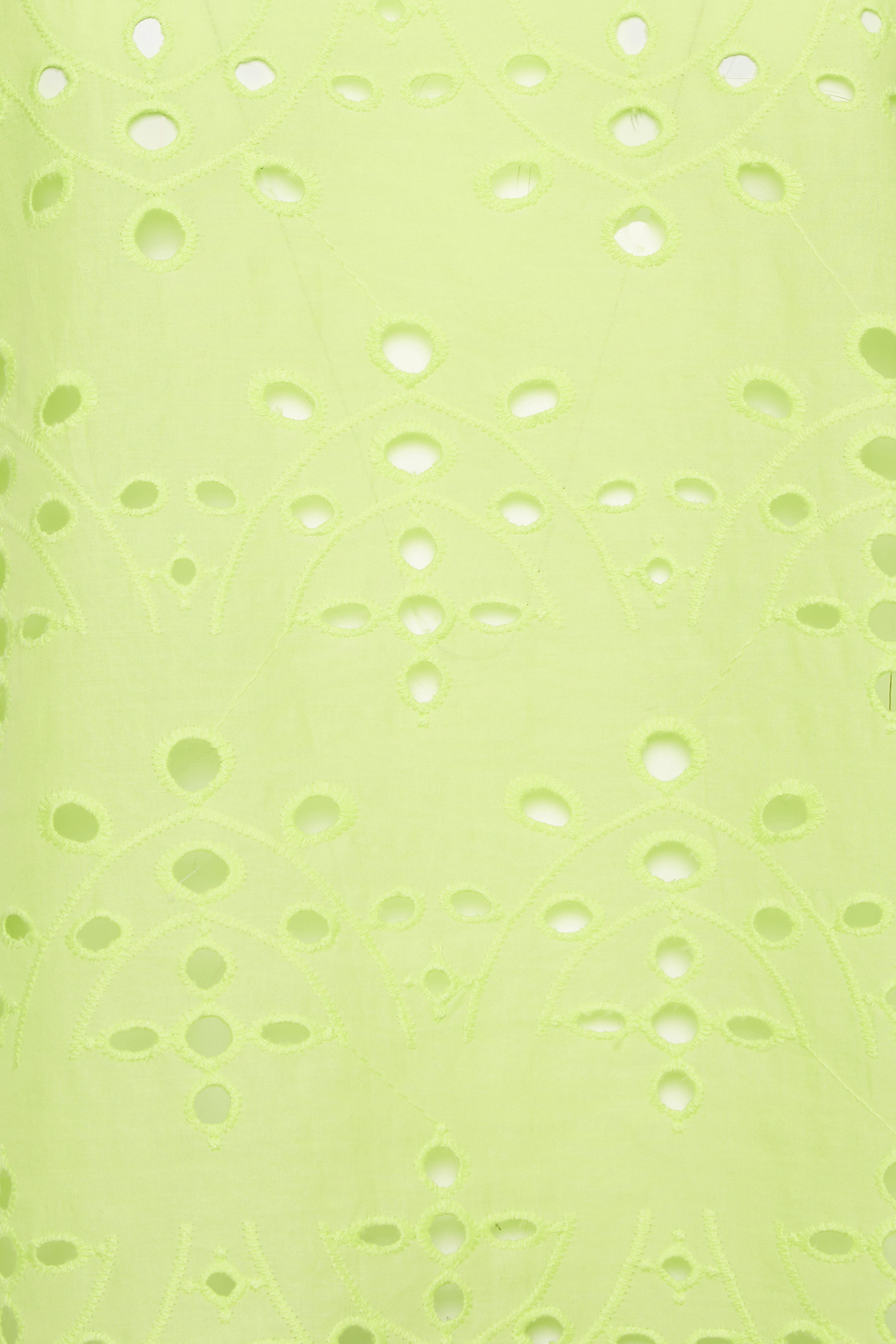 Petite Lime Green Broderie Short Sleeve Top | PixieGirl 5