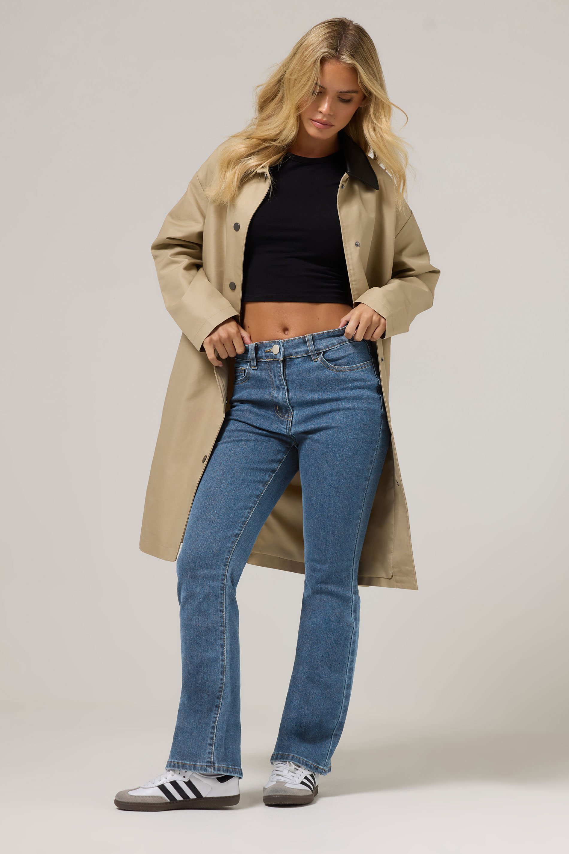 PixieGirl Petite Women's Blue Bootcut Jeans | PixieGirl 1