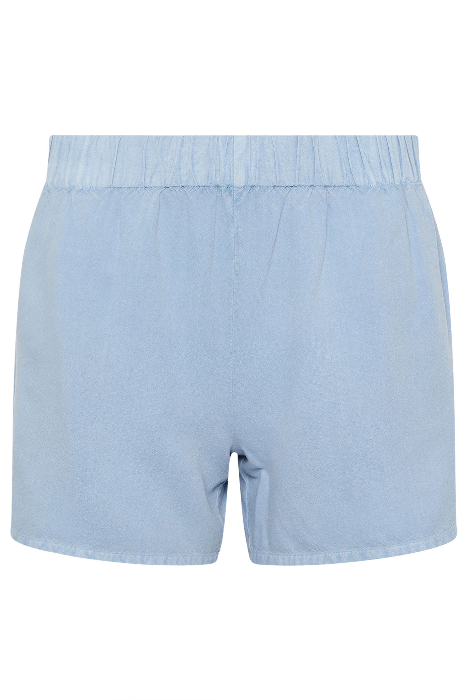 PixieGirl Petite Women's Light Blue Acid Wash Shorts | PixieGirl 5