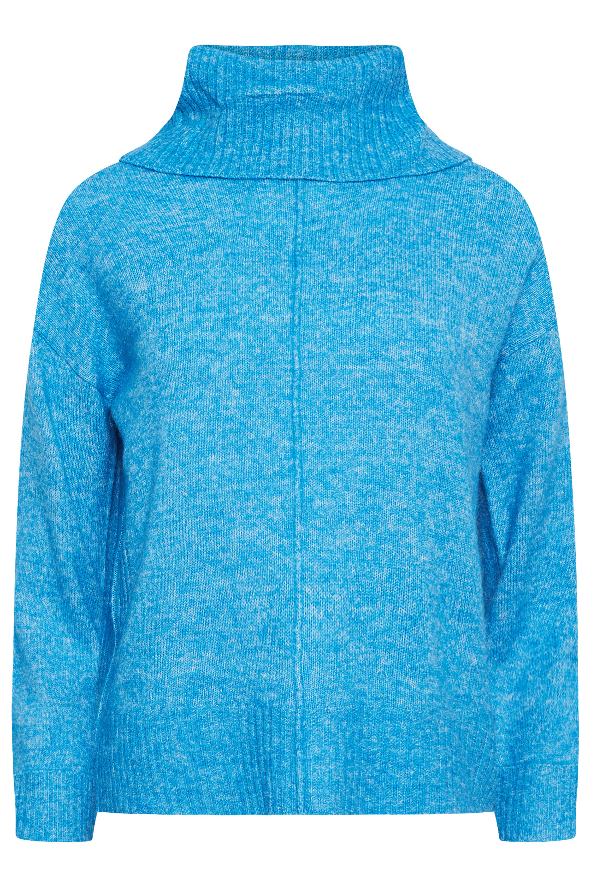 PixieGirl Cobalt Blue Roll Neck Knit Jumper | PixieGirl  6