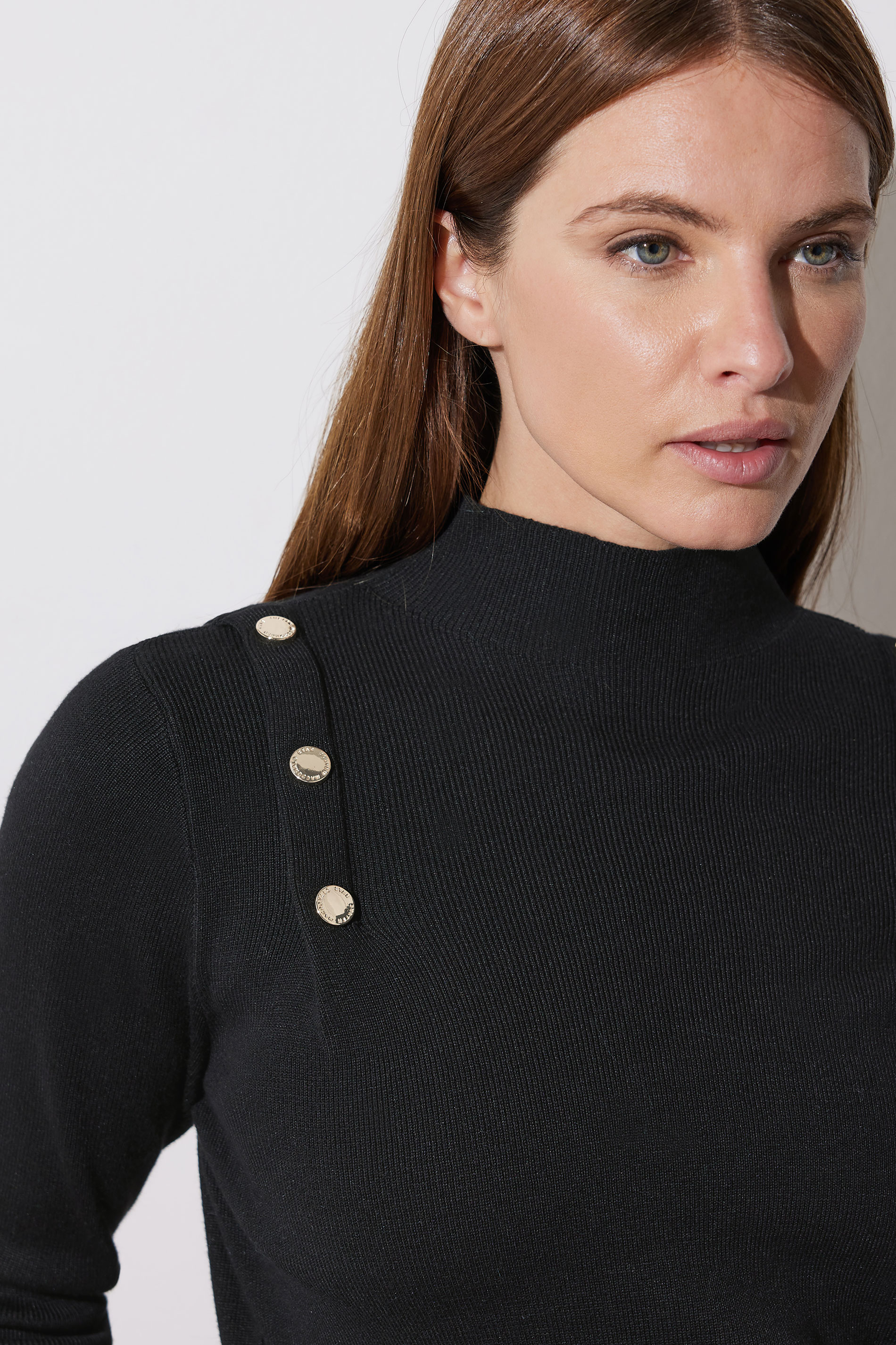 STAR Black Button Detail Knitted Jumper | StarByJM 6
