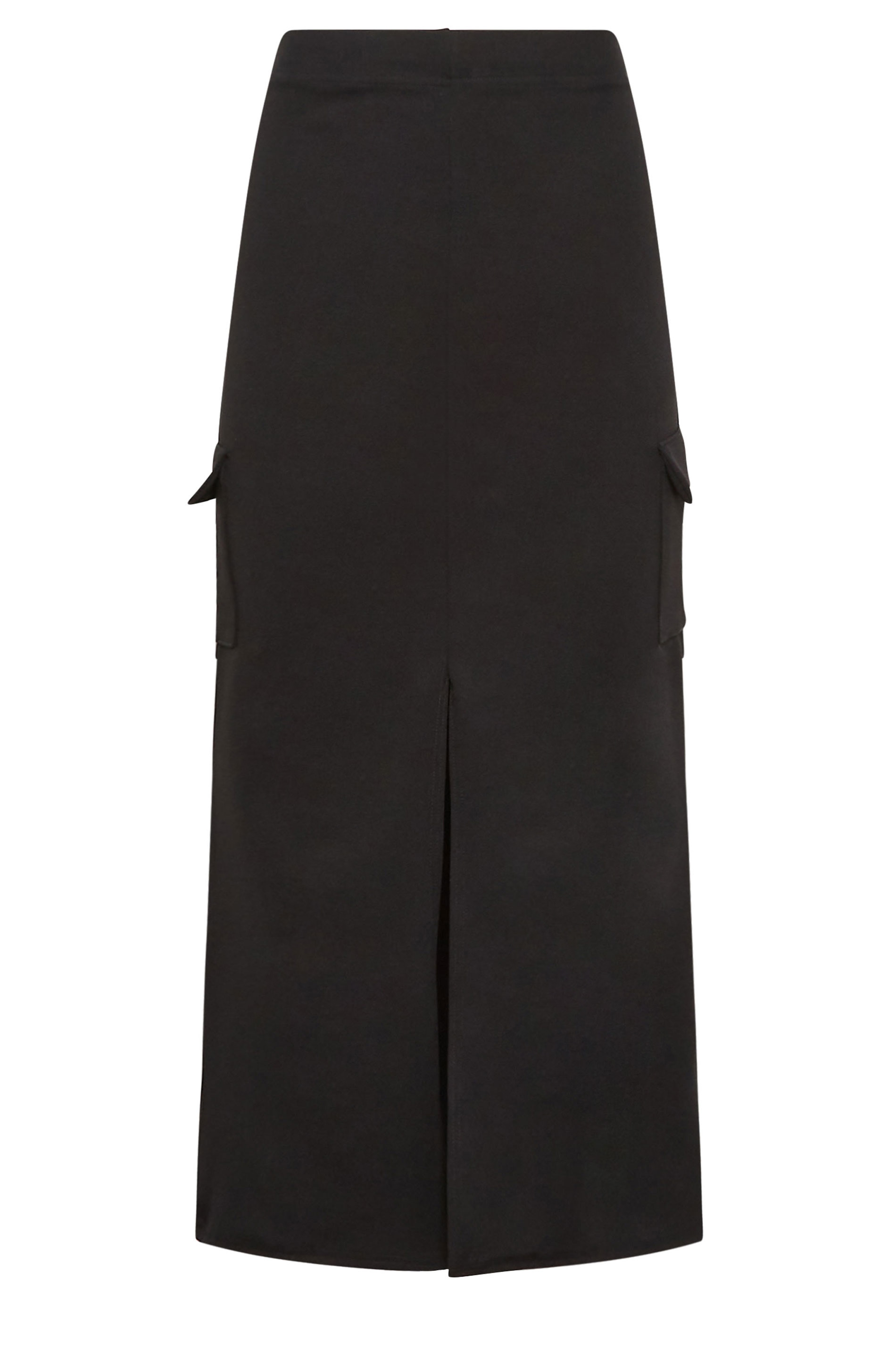 Petite Black Cargo Split Hem Maxi Skirt | PixieGirl 5