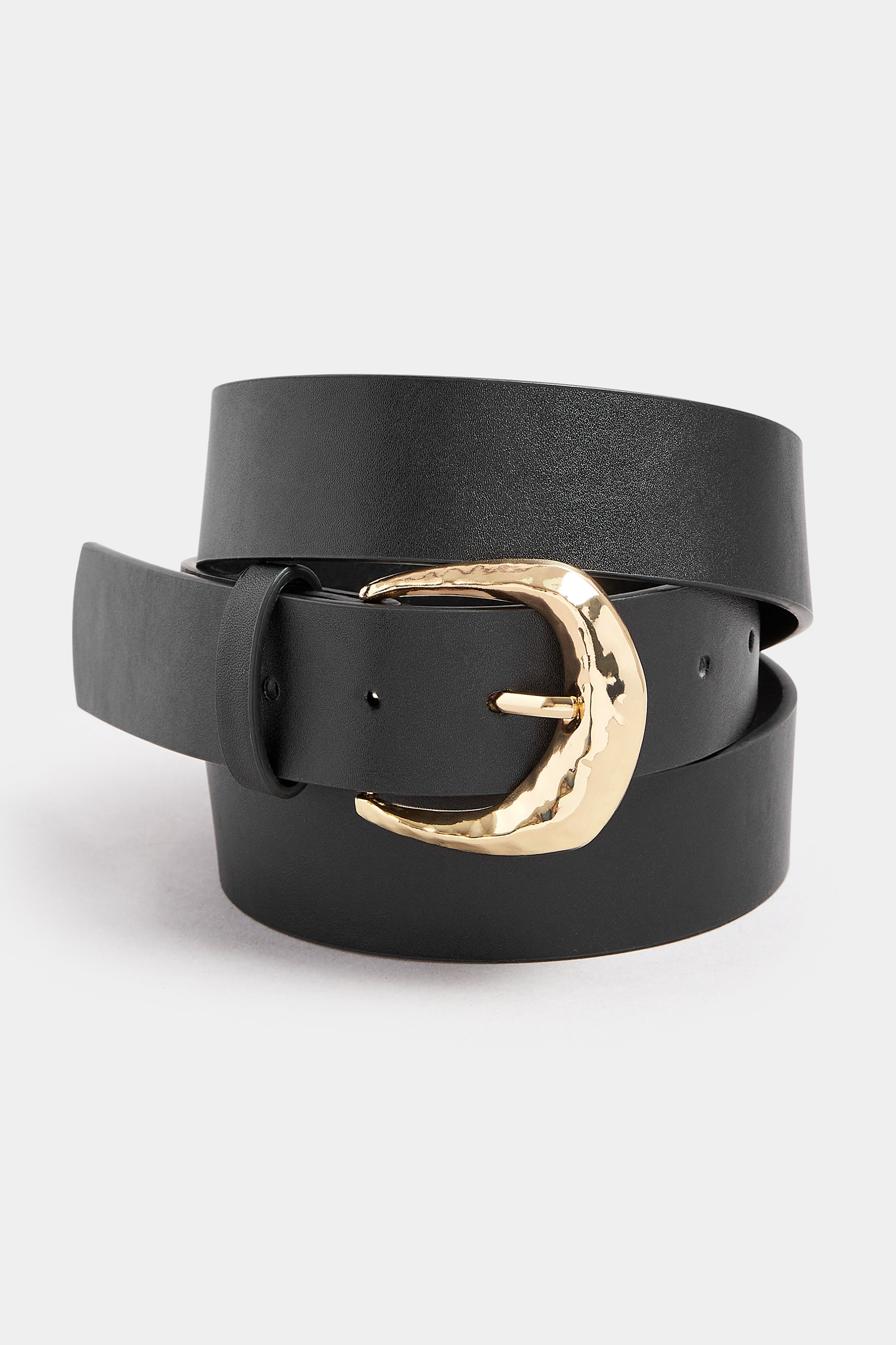 Black Textured Buckle Belt | Yours Clothing 2