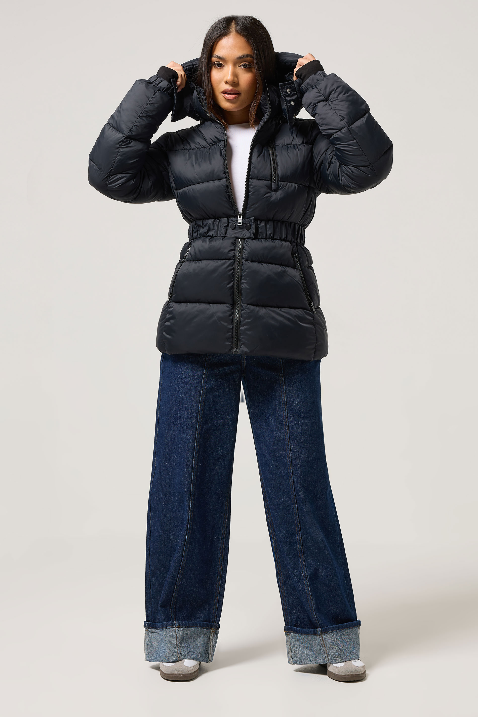 PixieGirl Petite Women's Black Padded Ski Jacket | PixieGirl 2