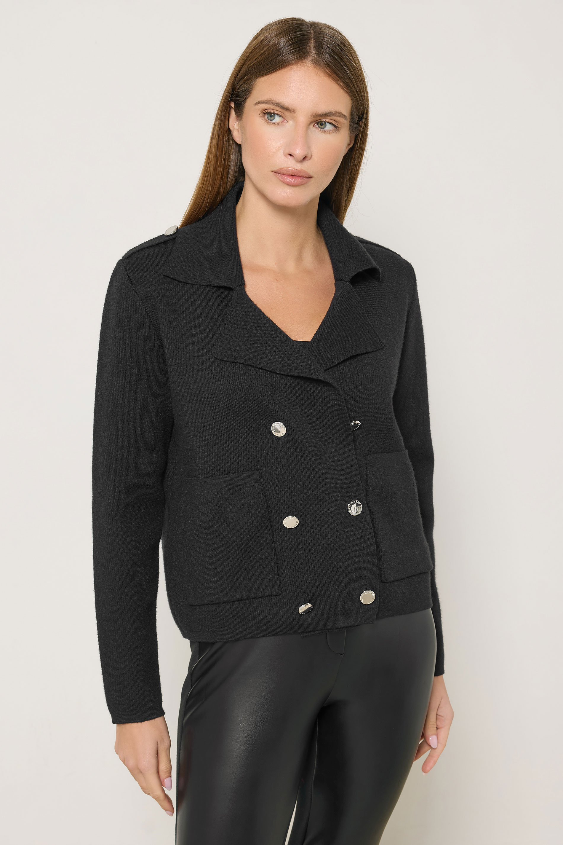 STAR Black Military Button Cardigan | StarByJM 1