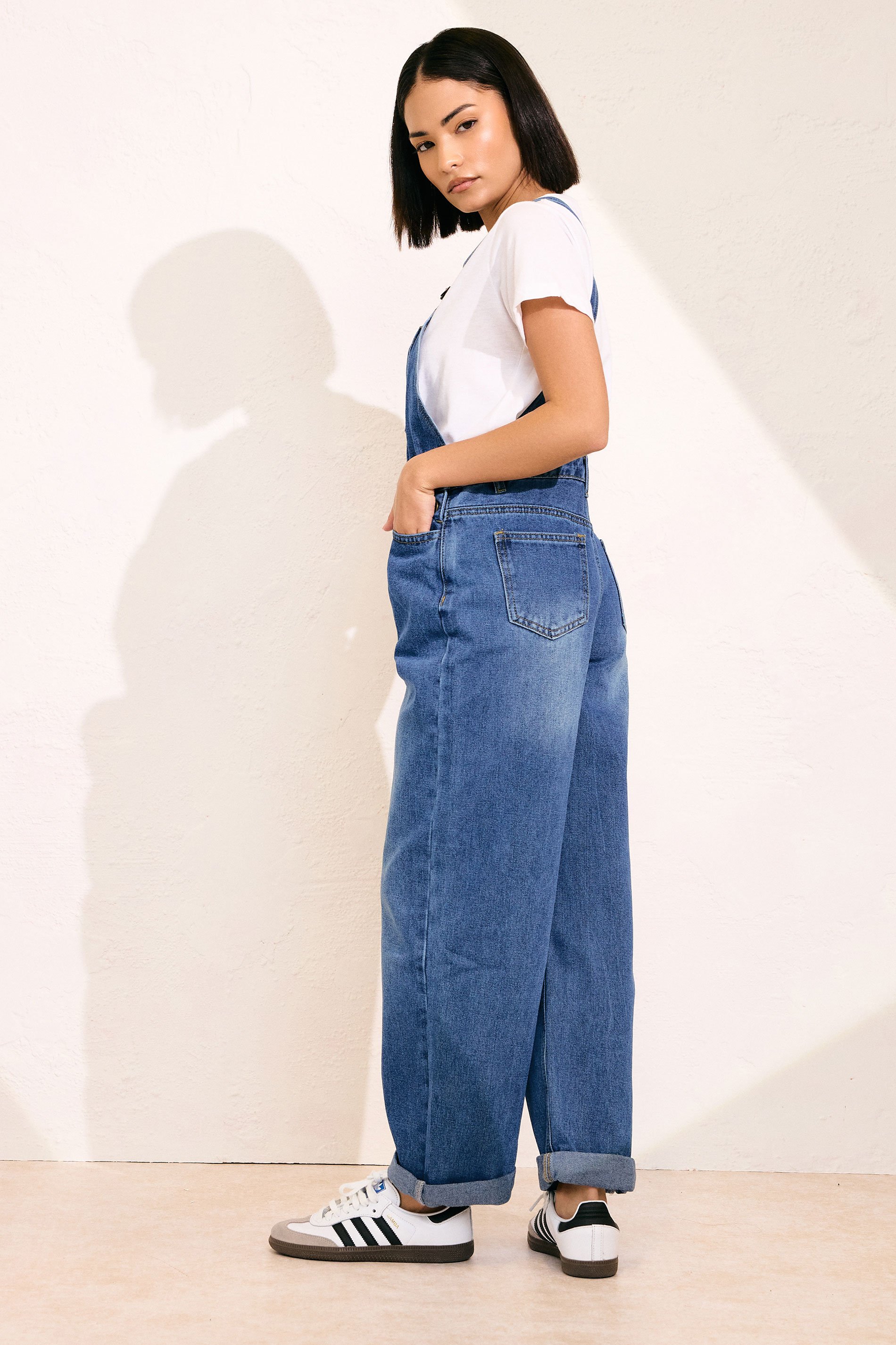 PixieGirl Petite Blue Denim Dungarees | PixieGirl  4