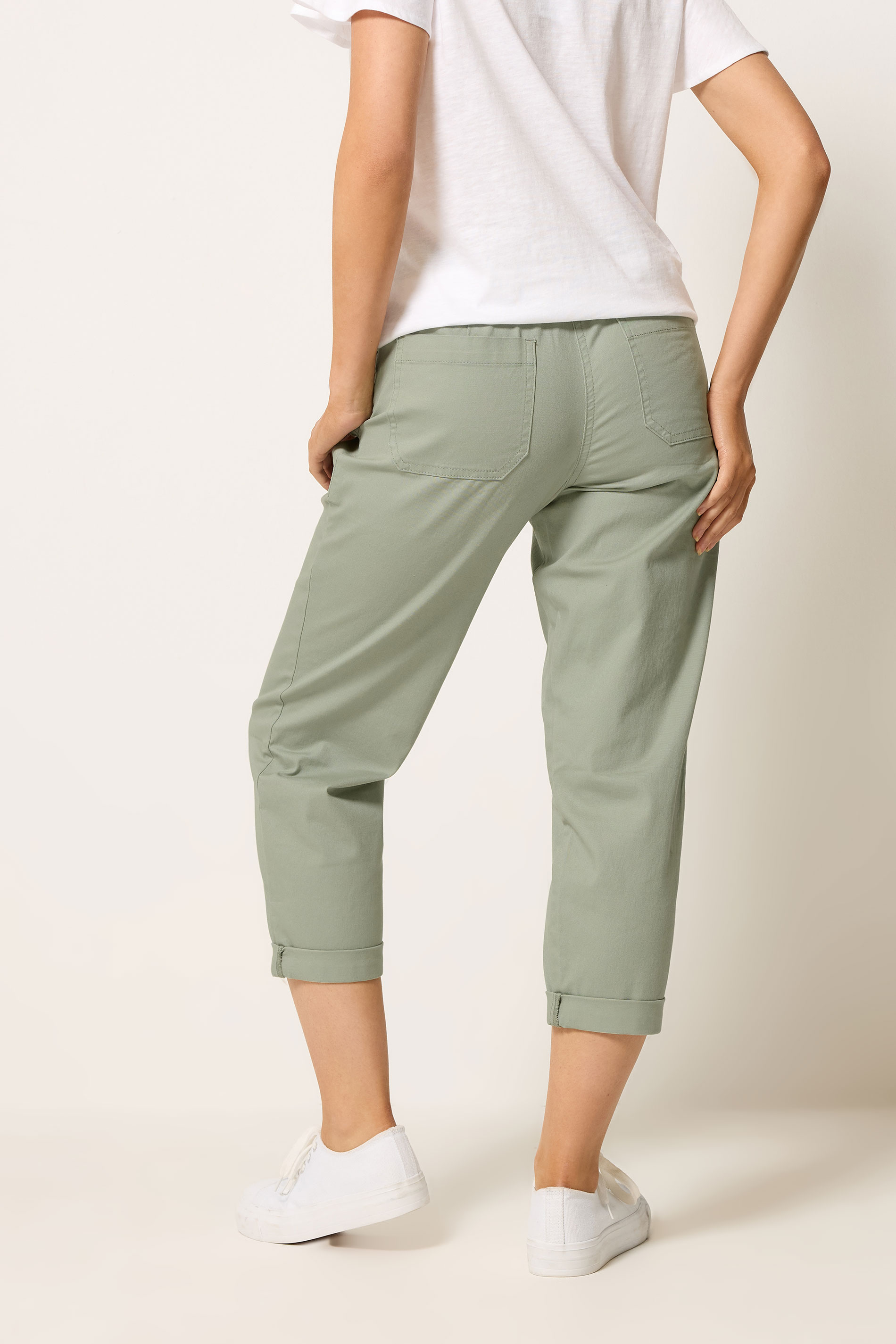 M&Co Sage Green Twill Carpenter Trousers | M&Co 2