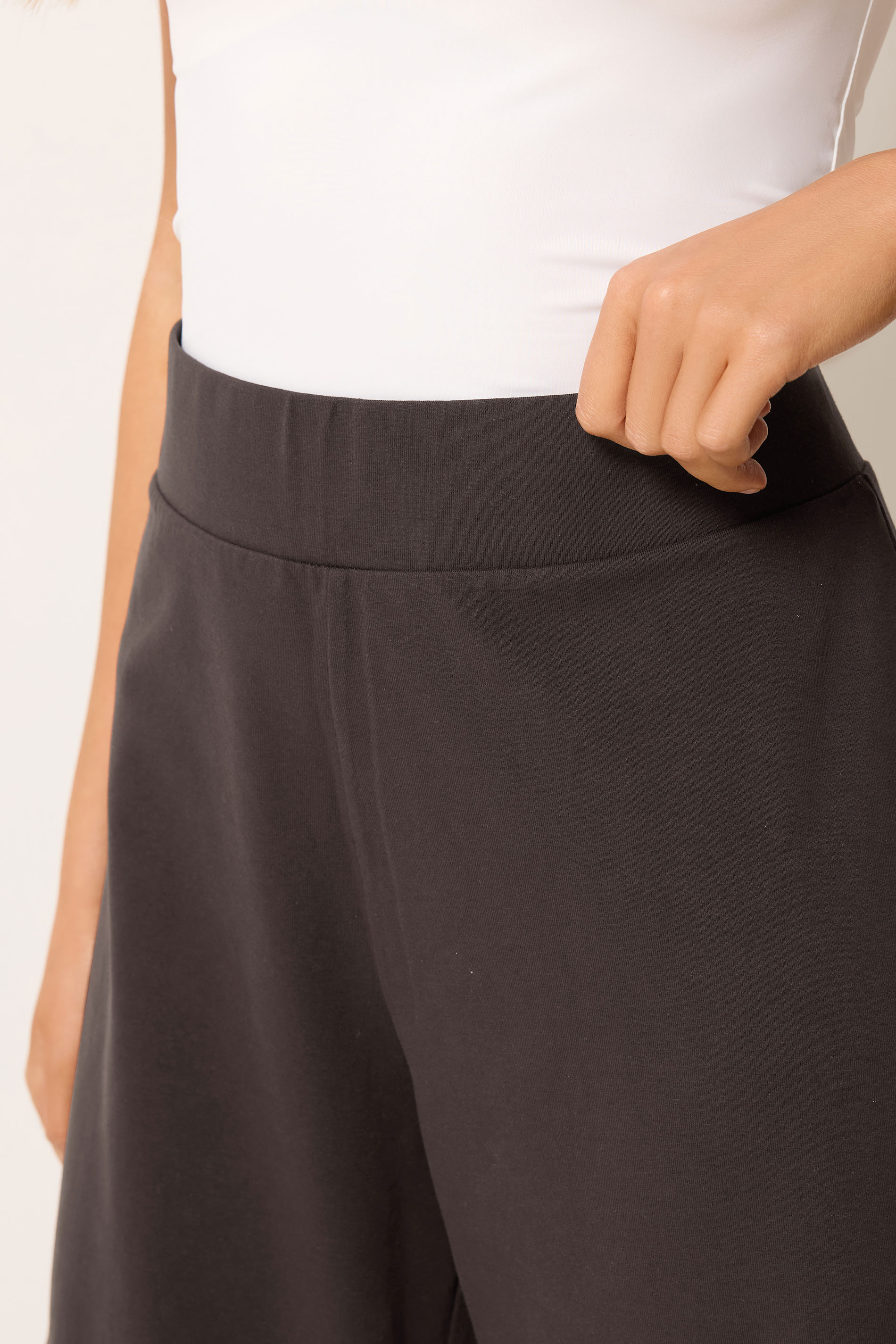 M&Co Chocolate Brown Wide Leg Yoga Pants | M&Co 4