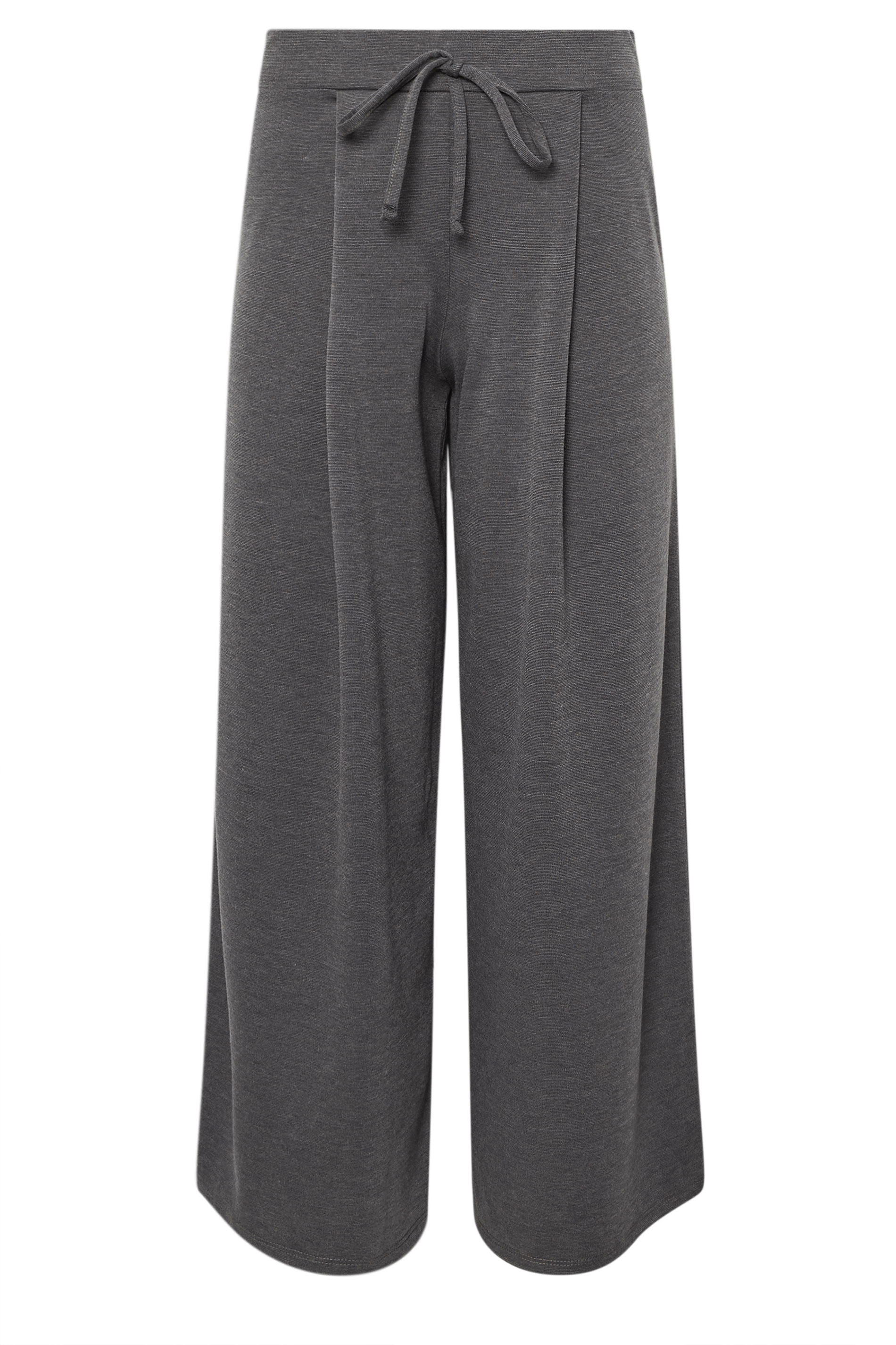PixieGirl Petite Women's Dark Grey Ponte Palazzo Trousers | PixieGirl 5