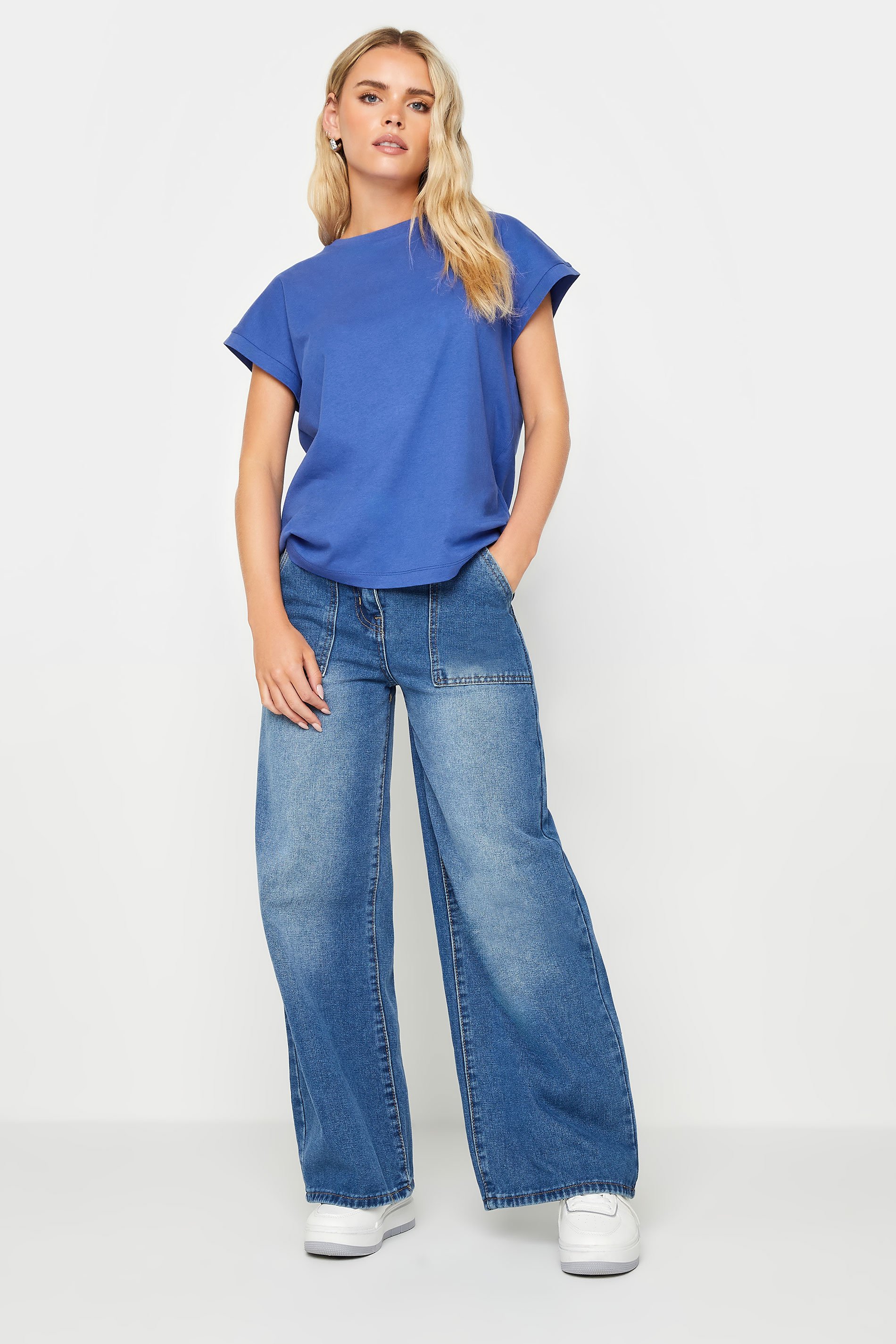 PixieGirl Petite Women's Blue Short Sleeve T-Shirt | PixieGirl 2