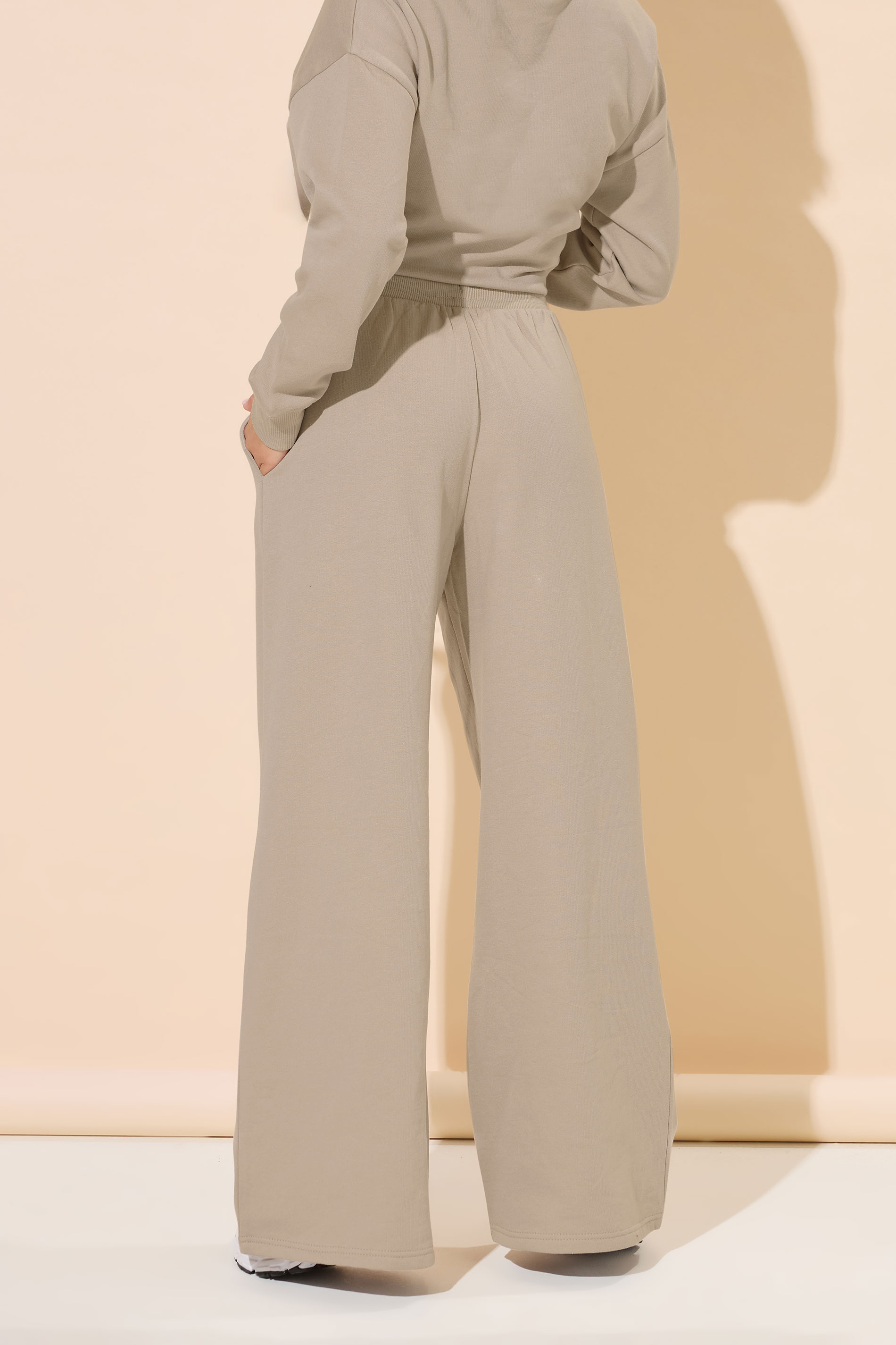 PixieGirl Petite Women's Stone Brown 'Monte Carlo' Embroidered Joggers | PixieGirl 4