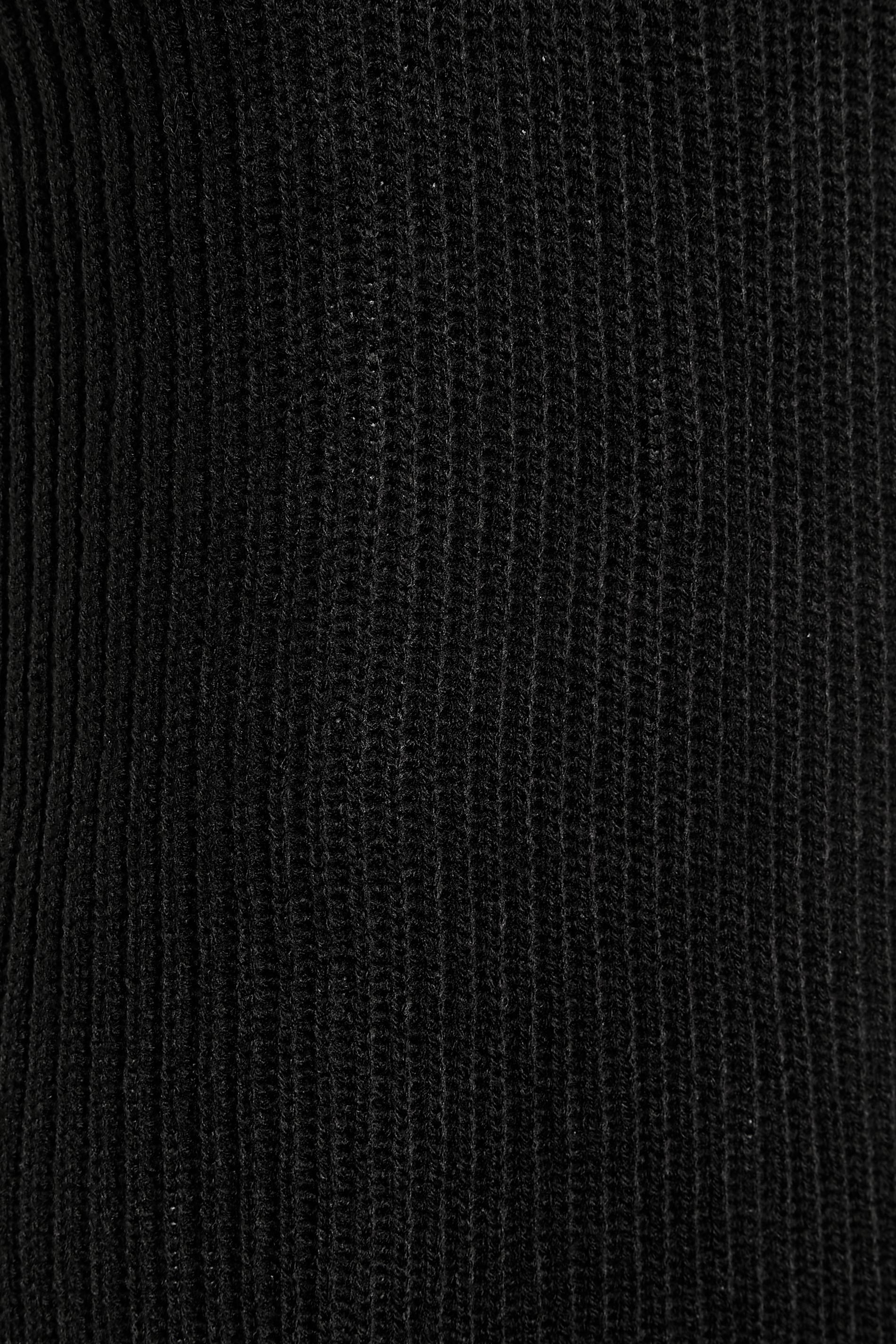 Petite Black Zip Longline Knitted Vest Top | PixieGirl 5