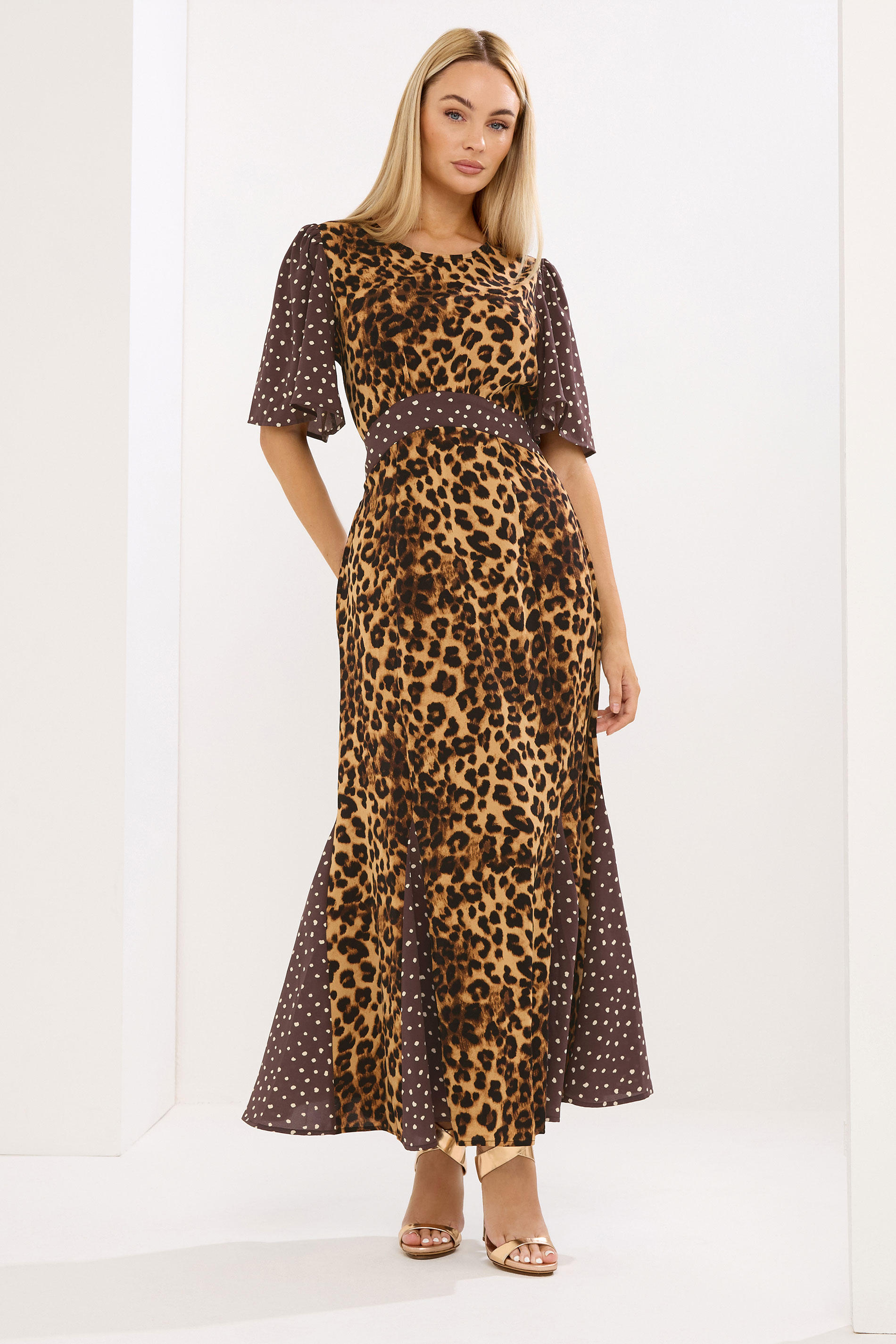 STAR Brown Leopard Print Maxi Dress |StarByJM 3