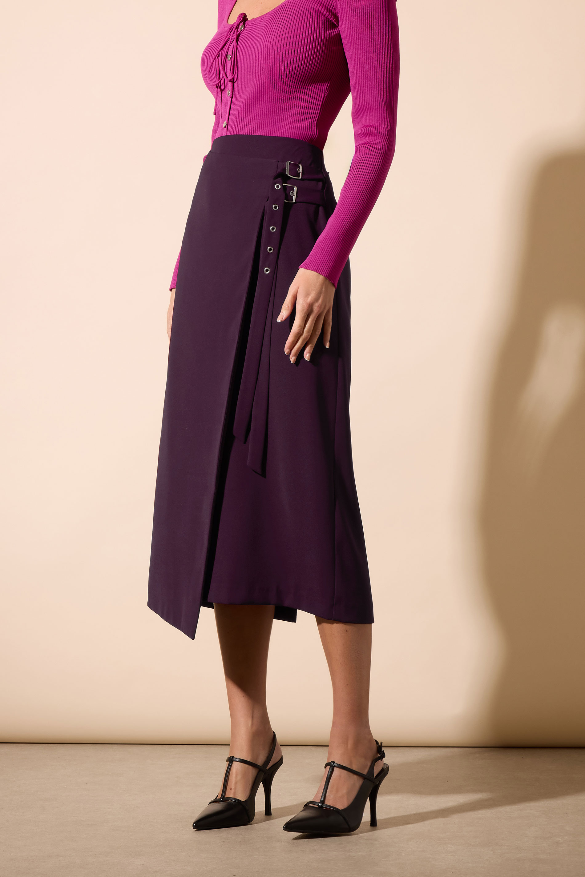 STAR Purple Belt Buckle Wrap Skirt | StarByJM 2
