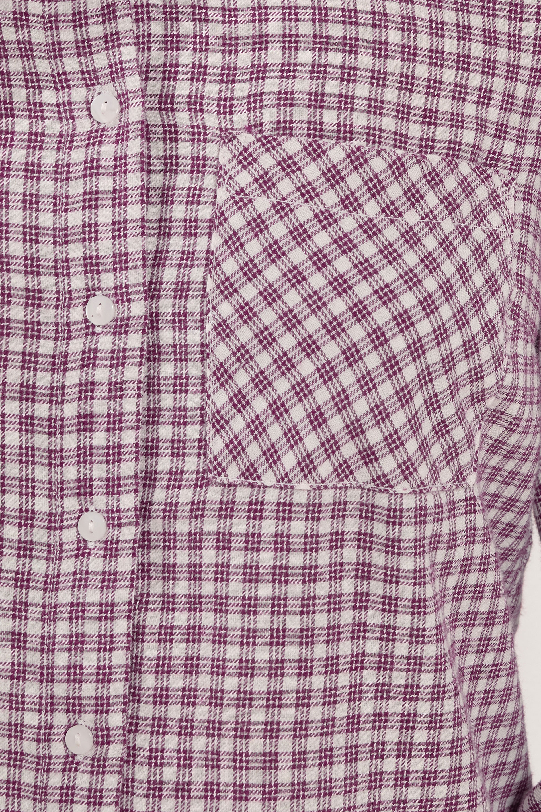 M&Co Petite Berry Red Check Cotton Shirt | M&Co 4