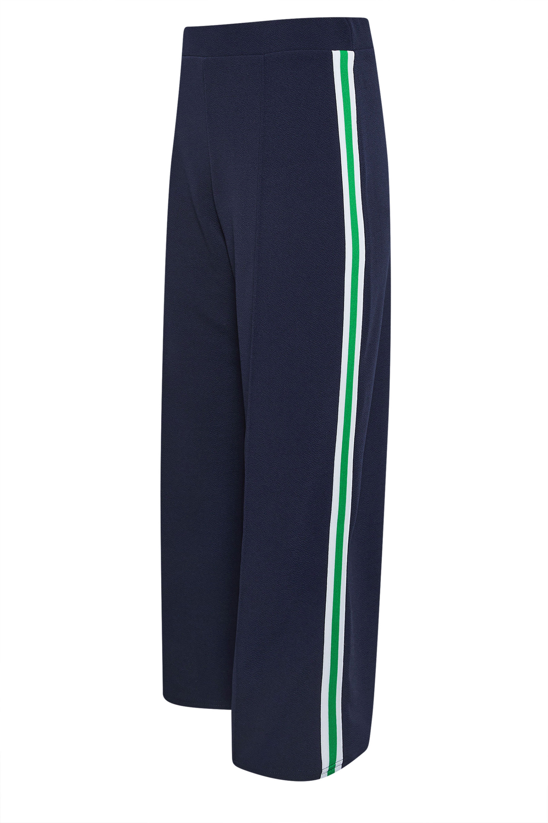 PixieGirl Petite Women's Navy Blue Side Stripe Trousers | PixieGirl 6