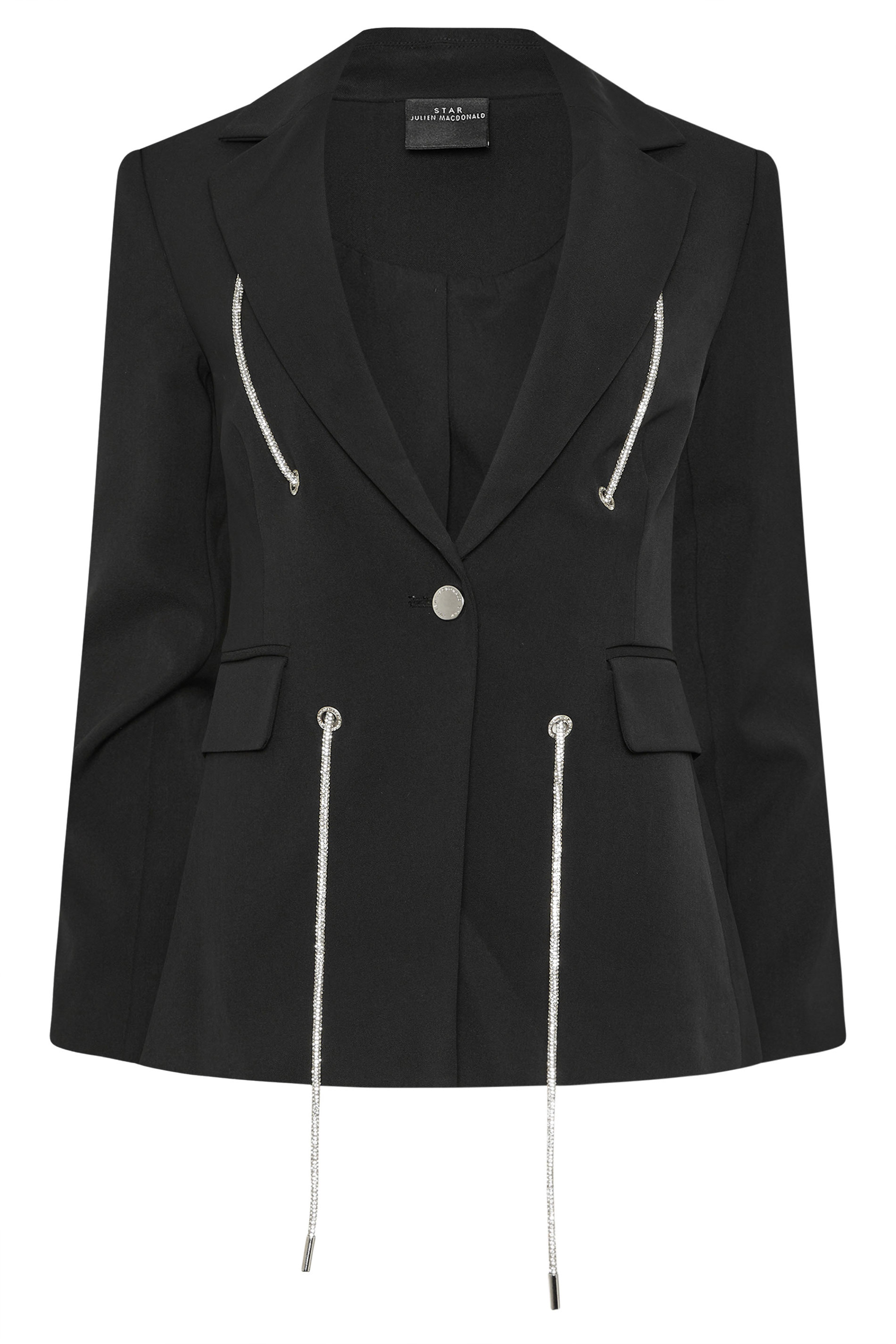 STAR Black Diamante Detail Blazer | StarByJM 7