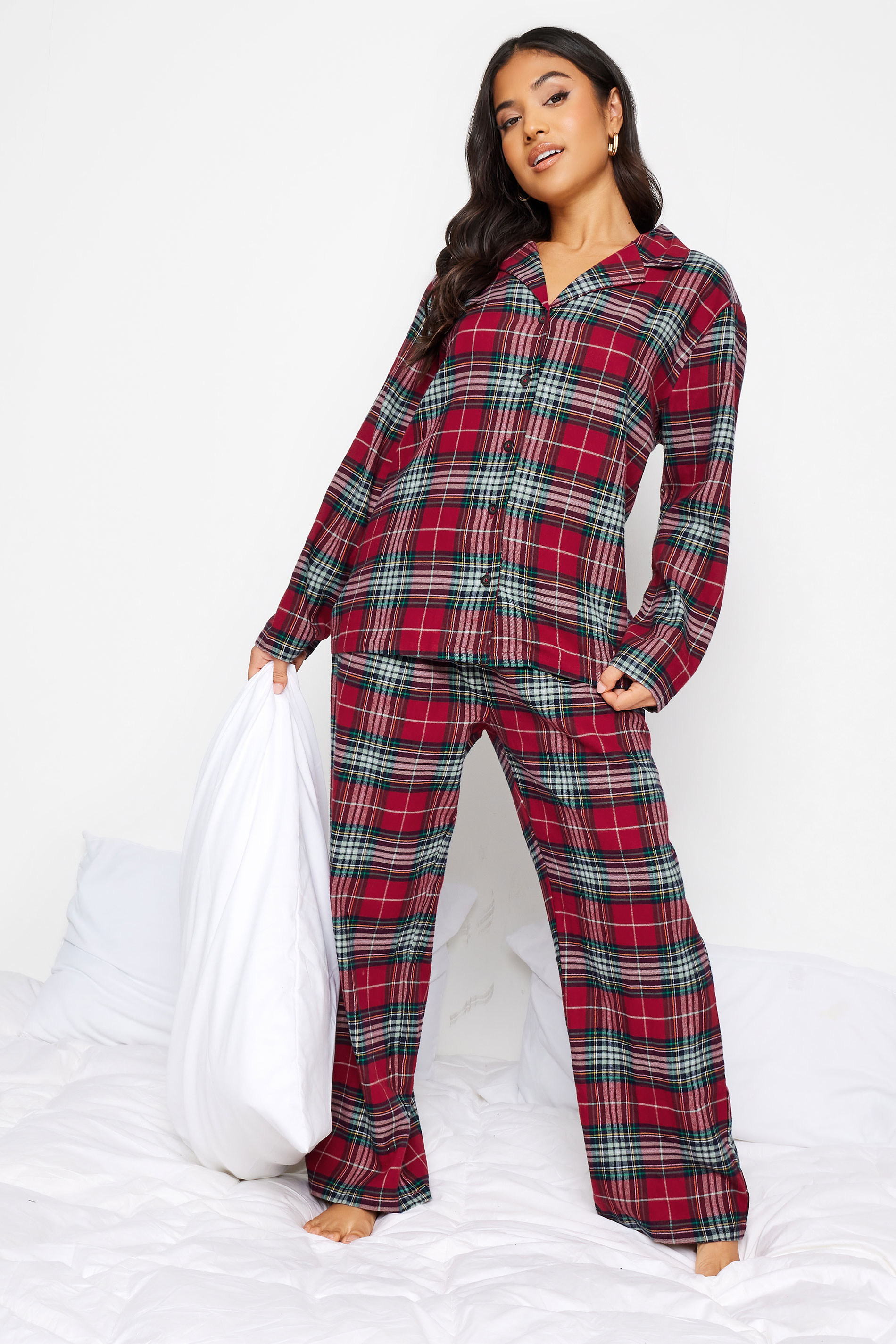 PixieGirl Red Tartan Pyjama Set | PixieGirl  1