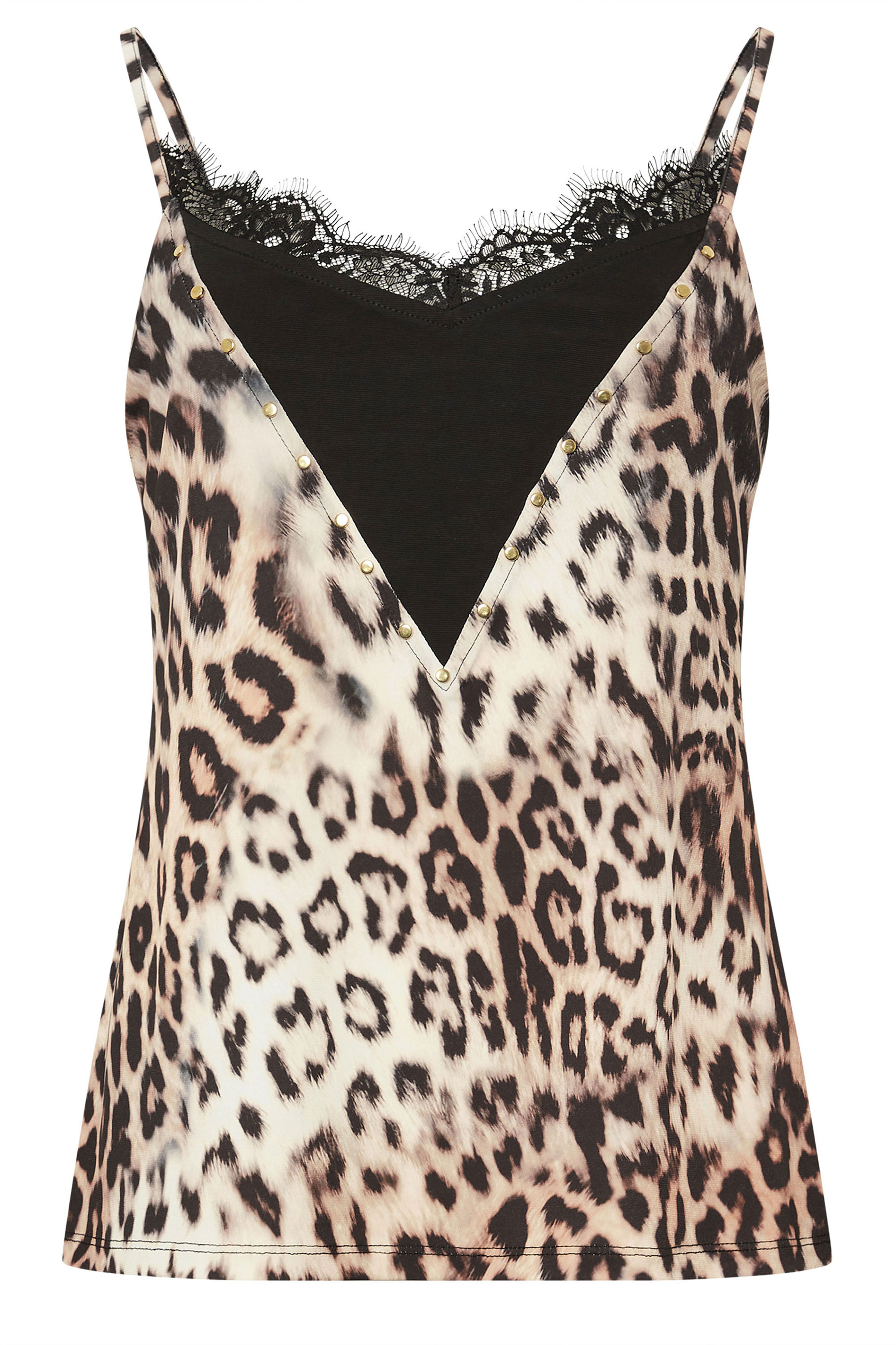 STAR Beige Brown Leopard Print Cami Top | StarByJM 9