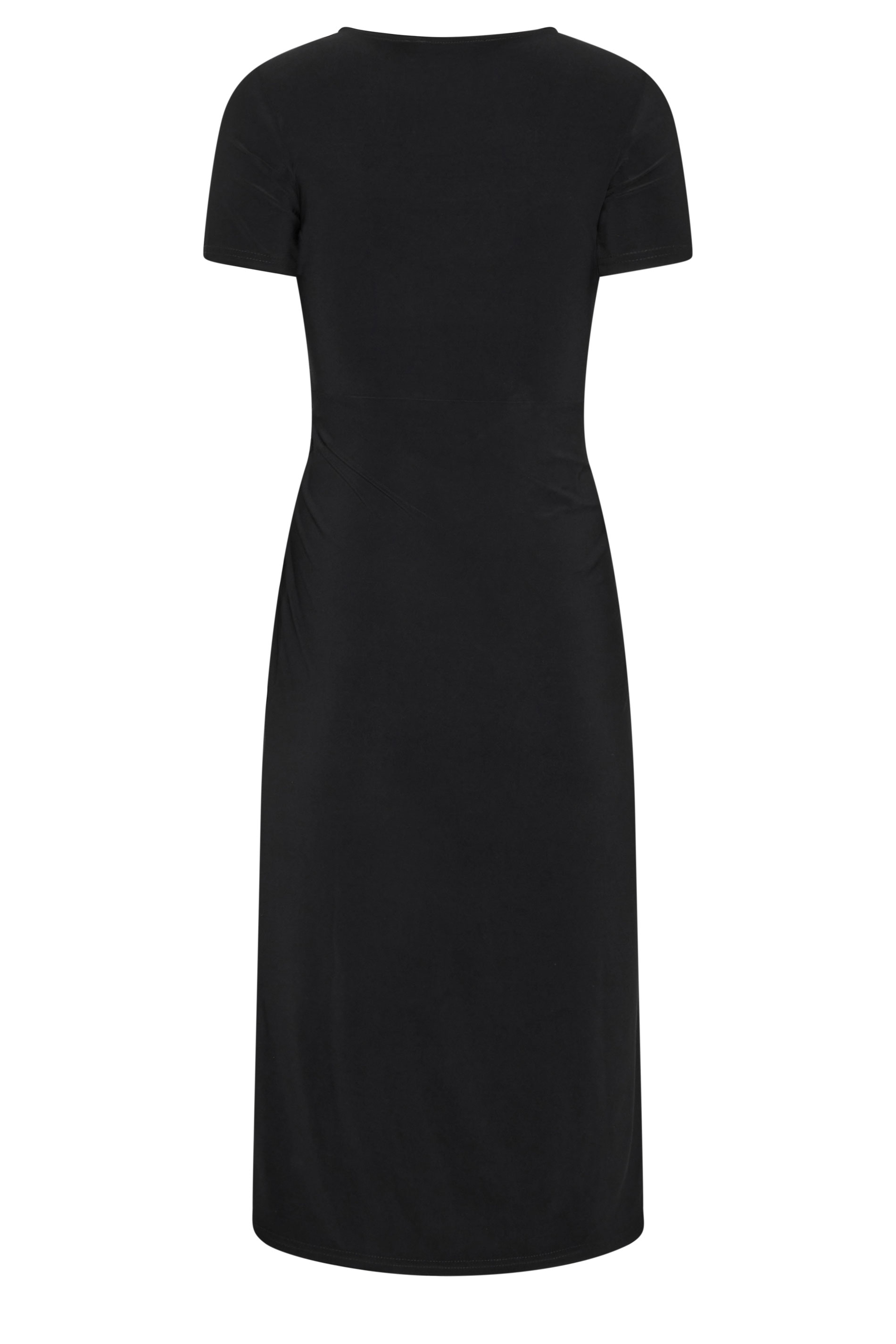 M&Co Petite Black Twist Front Maxi Dress | M&Co 2