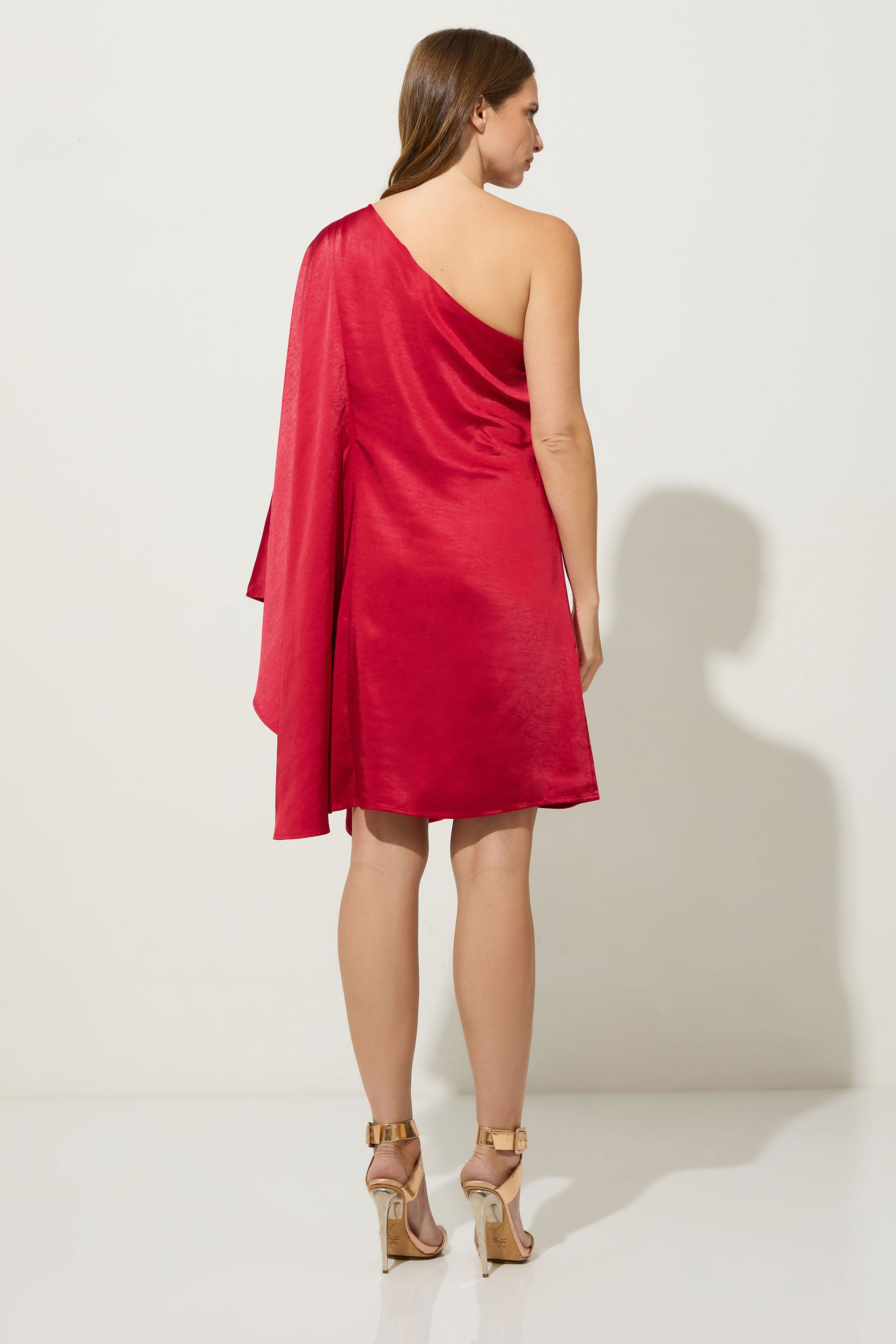 STAR Red Asymmetric Mini Dress | StarByJM 4