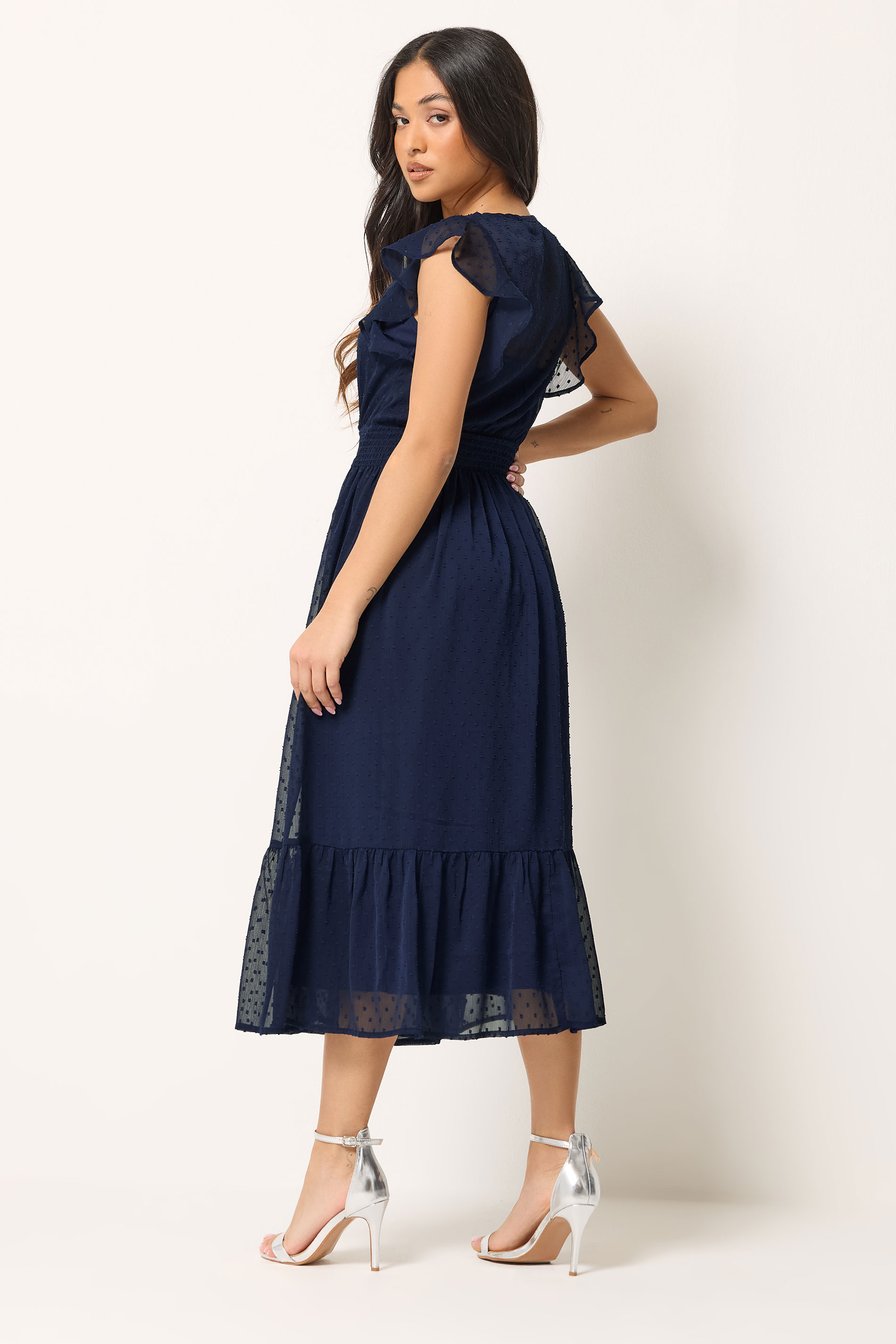 sexy bridesmaid dresses Sexy Plunging Neck Satin Chiffon Long Evening Bridesmaid Dress with Sp –  cherishgirls