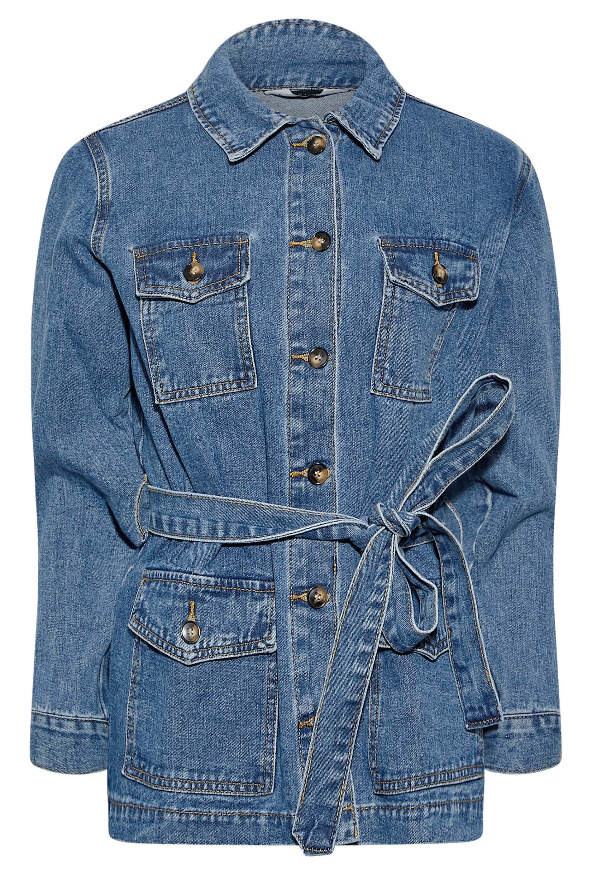 New look - light blue denim Jacket - uk 8 | eBay