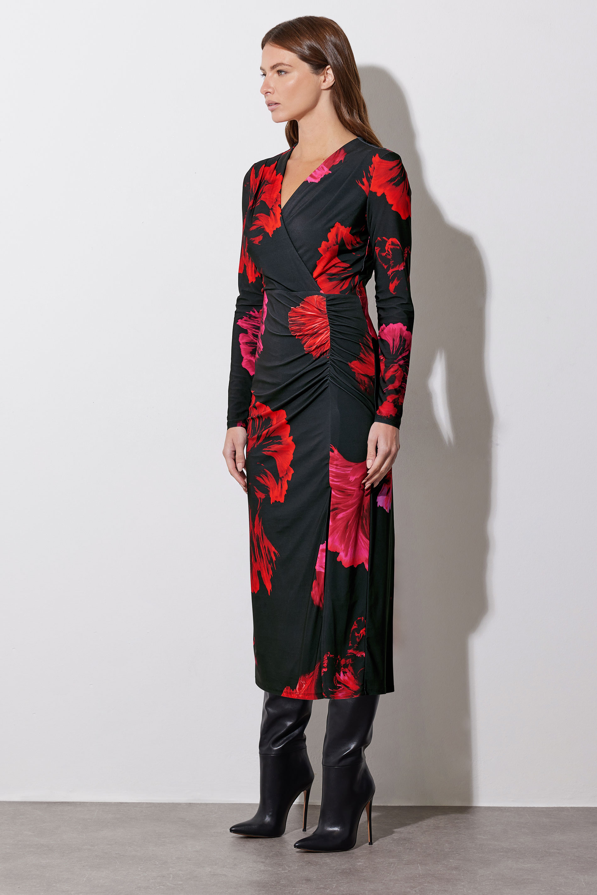 STAR Black Oriental Floral Print Dress | StarByJM 6