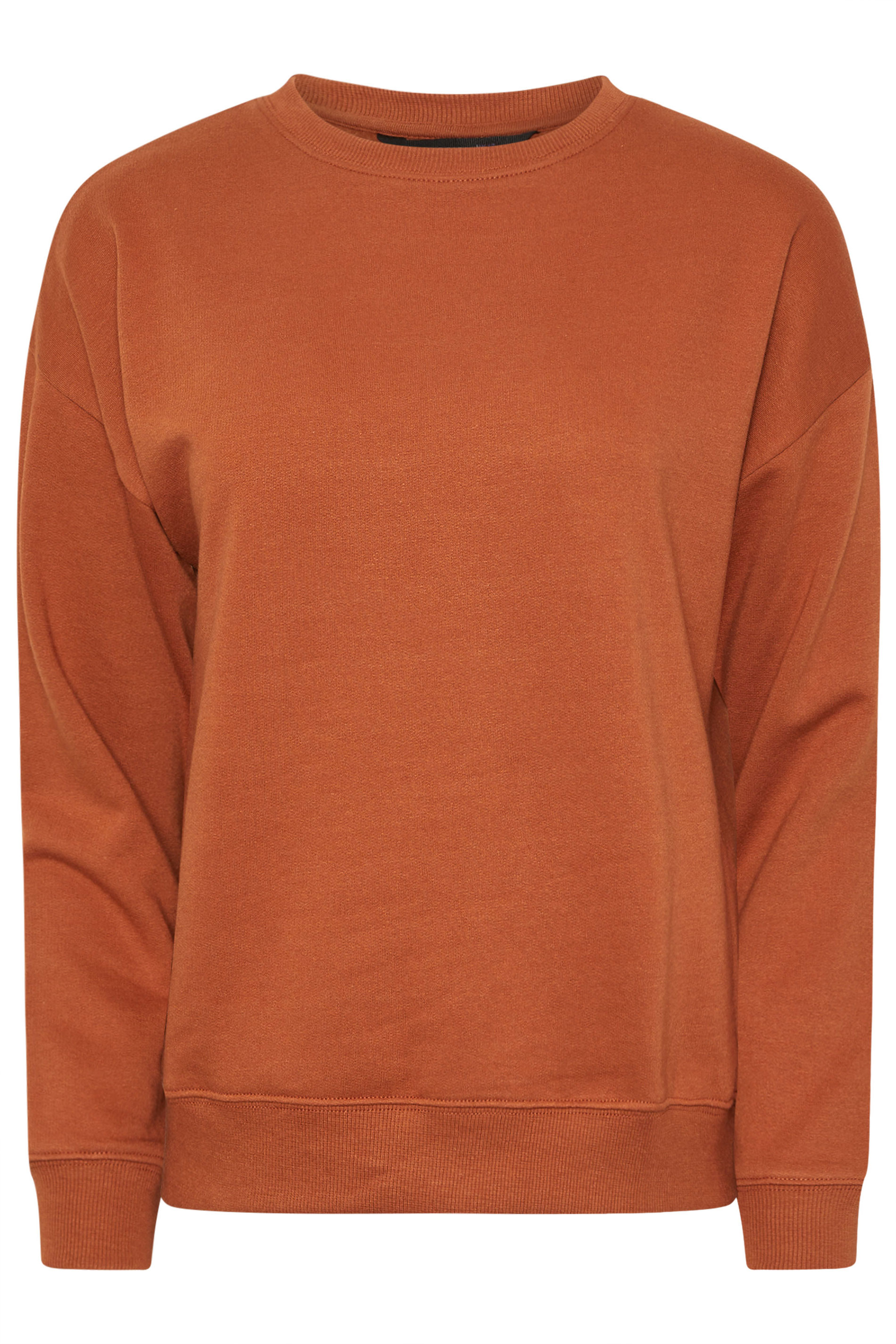 PixieGirl Petite Women's Rust Orange Long Sleeve Sweatshirt | PixieGirl 6