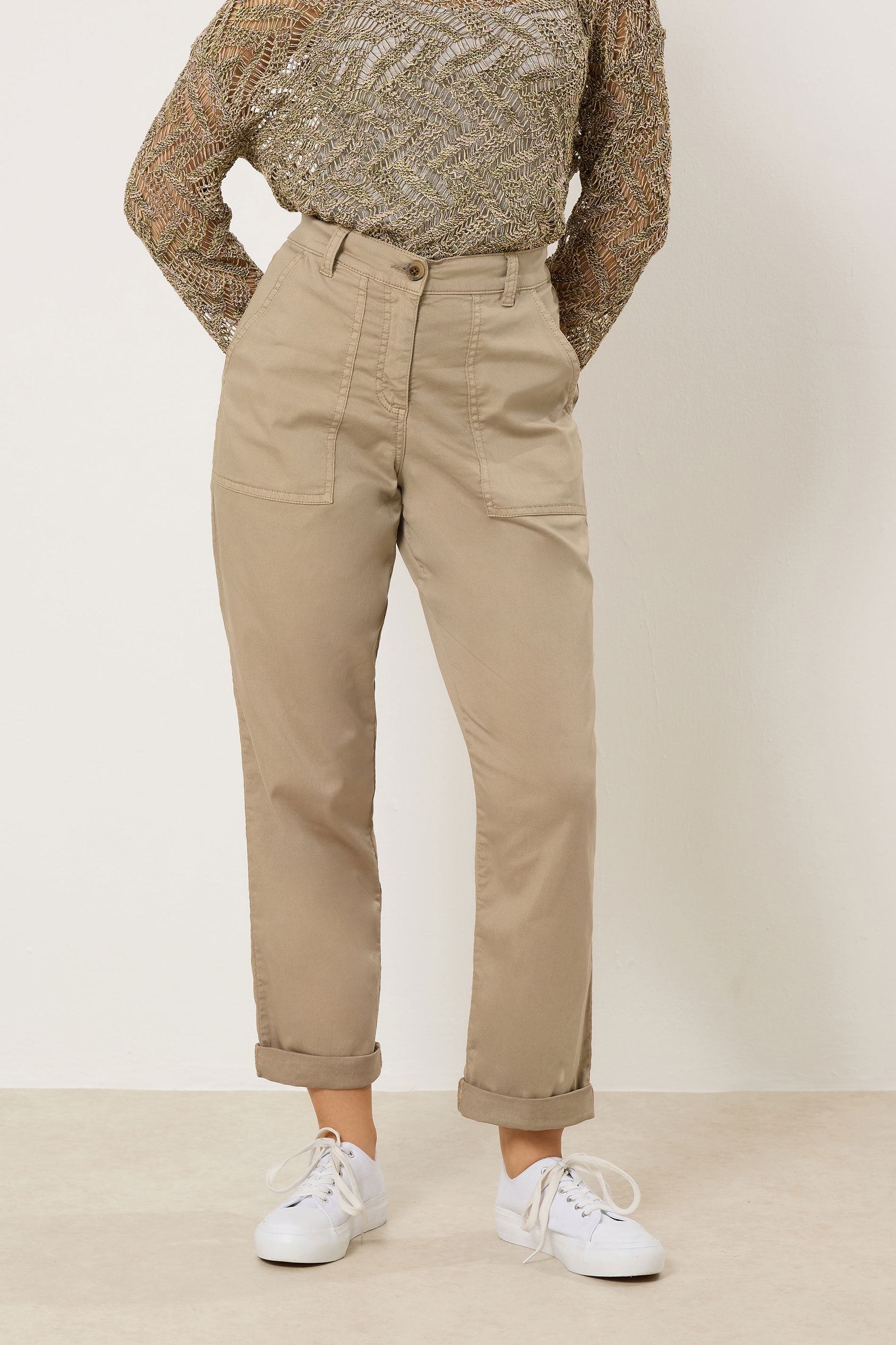 M&Co Natural Brown Carpenter Trousers | M&Co 3
