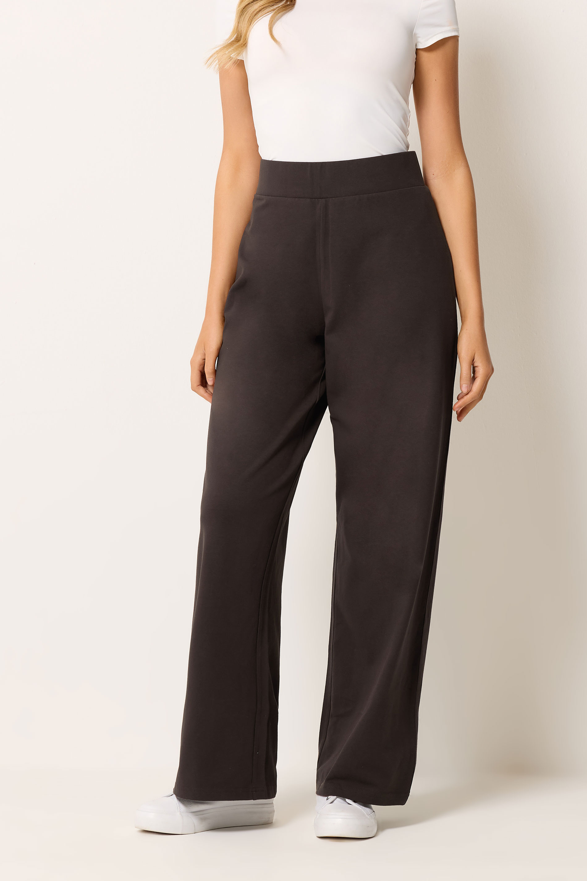 M&Co Chocolate Brown Wide Leg Yoga Pants | M&Co 3