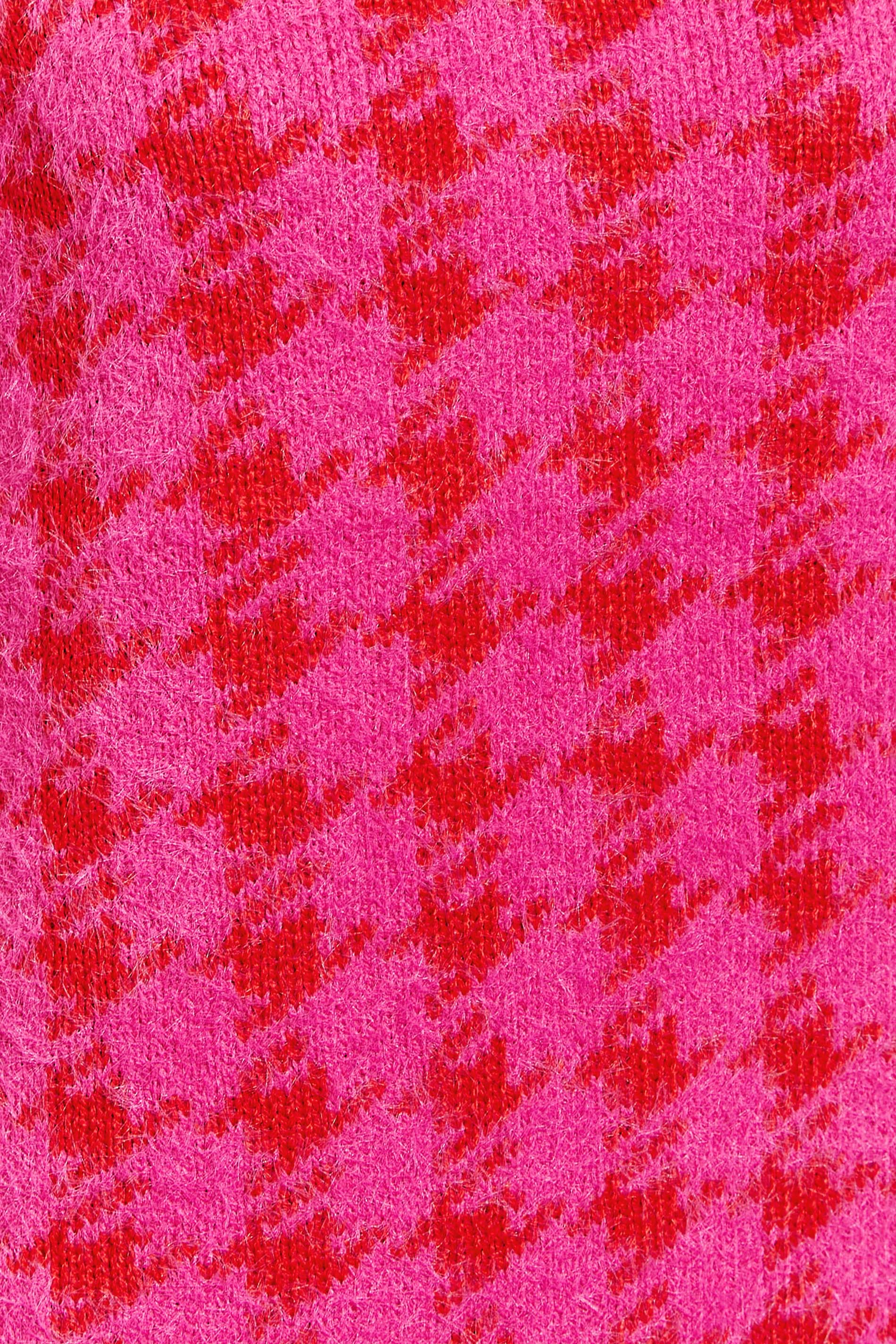 Petite Pink Dogtooth Check Jumper PixieGirl