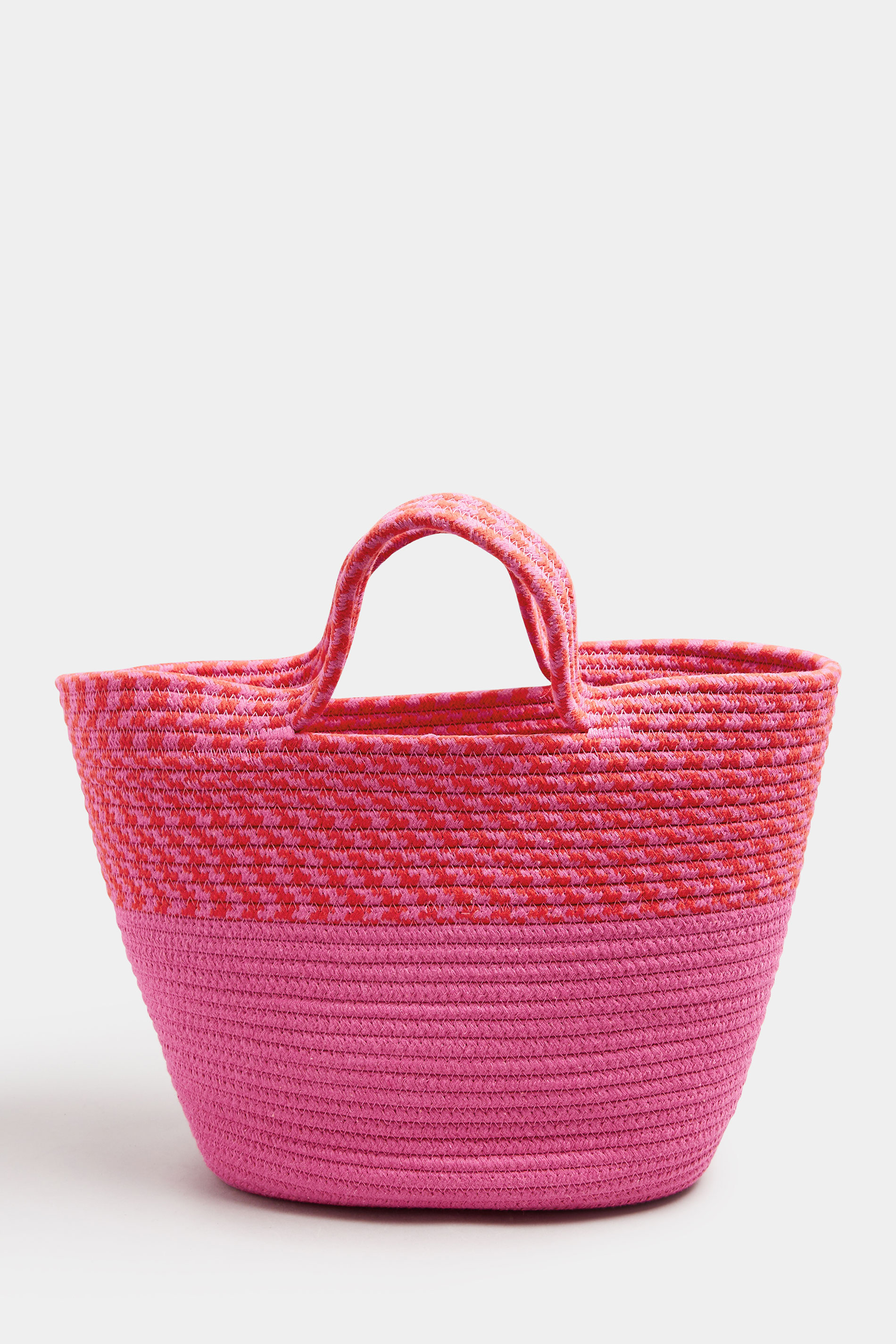 Pink Straw Bucket Bag | Yours Clothing 3