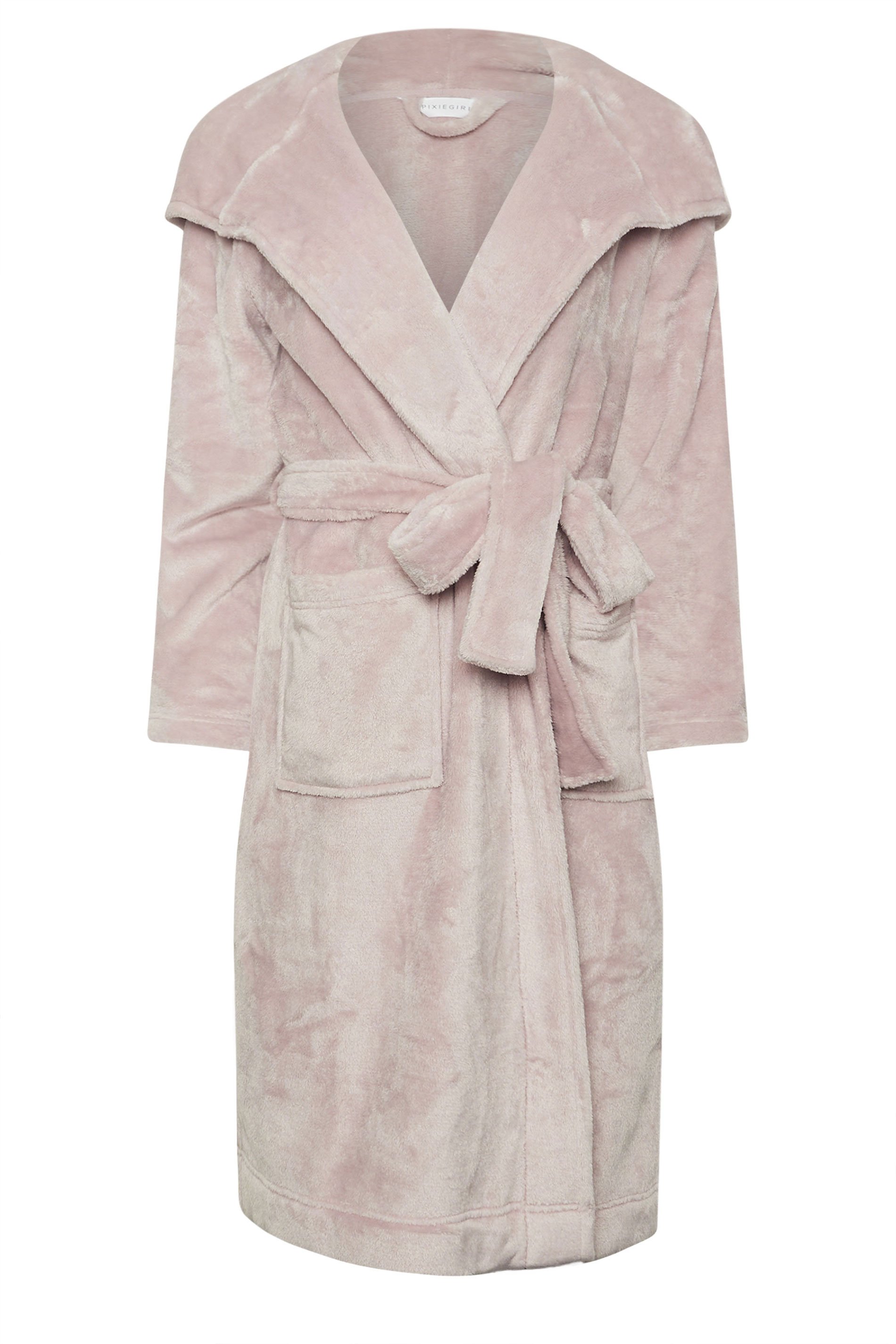 PixieGirl Petite Women's Pink Hooded Dressing Gown | PixieGirl 5