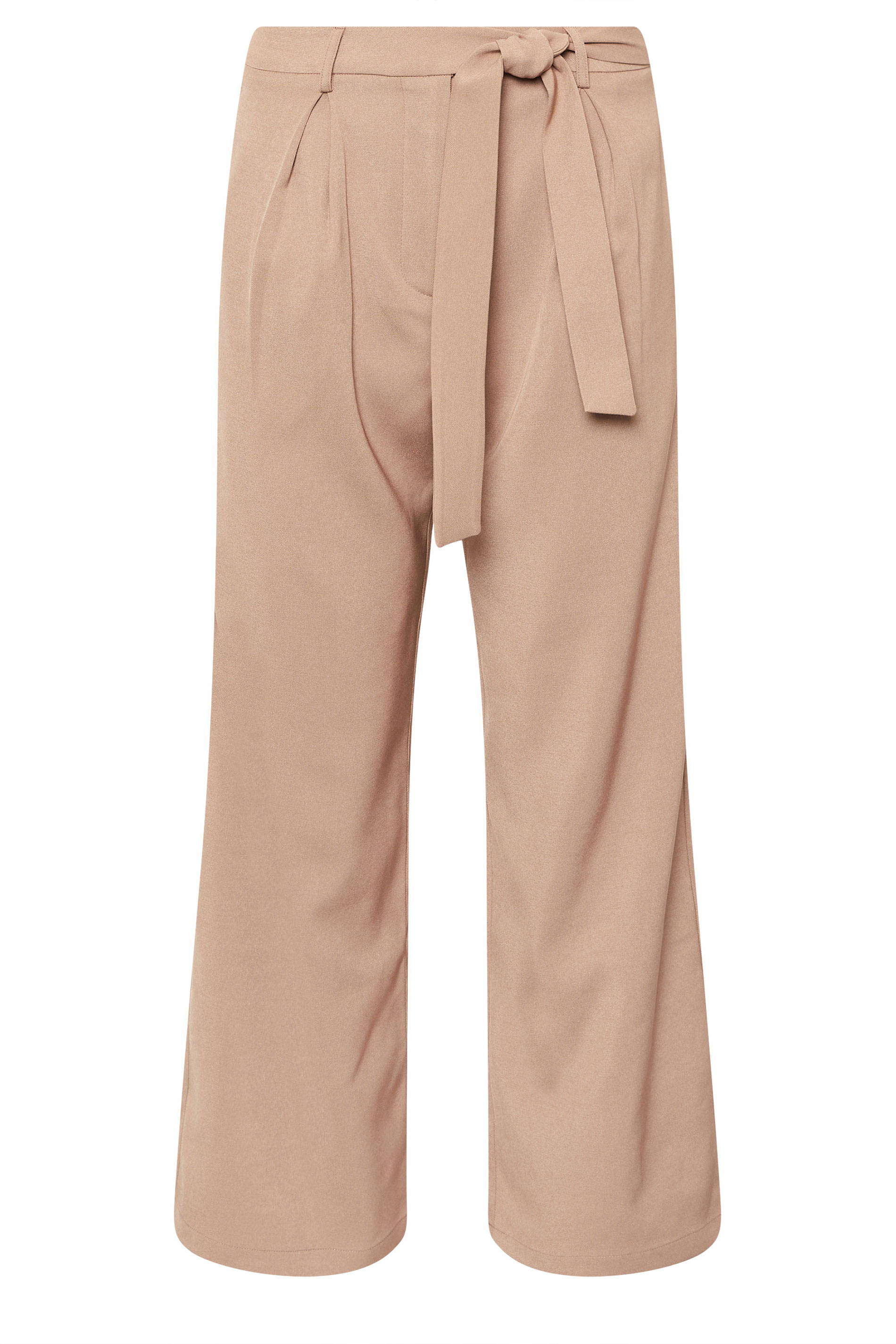PixieGirl Petite Women's Blush Pink Woven Side Wrap Trousers | PixieGirl 5