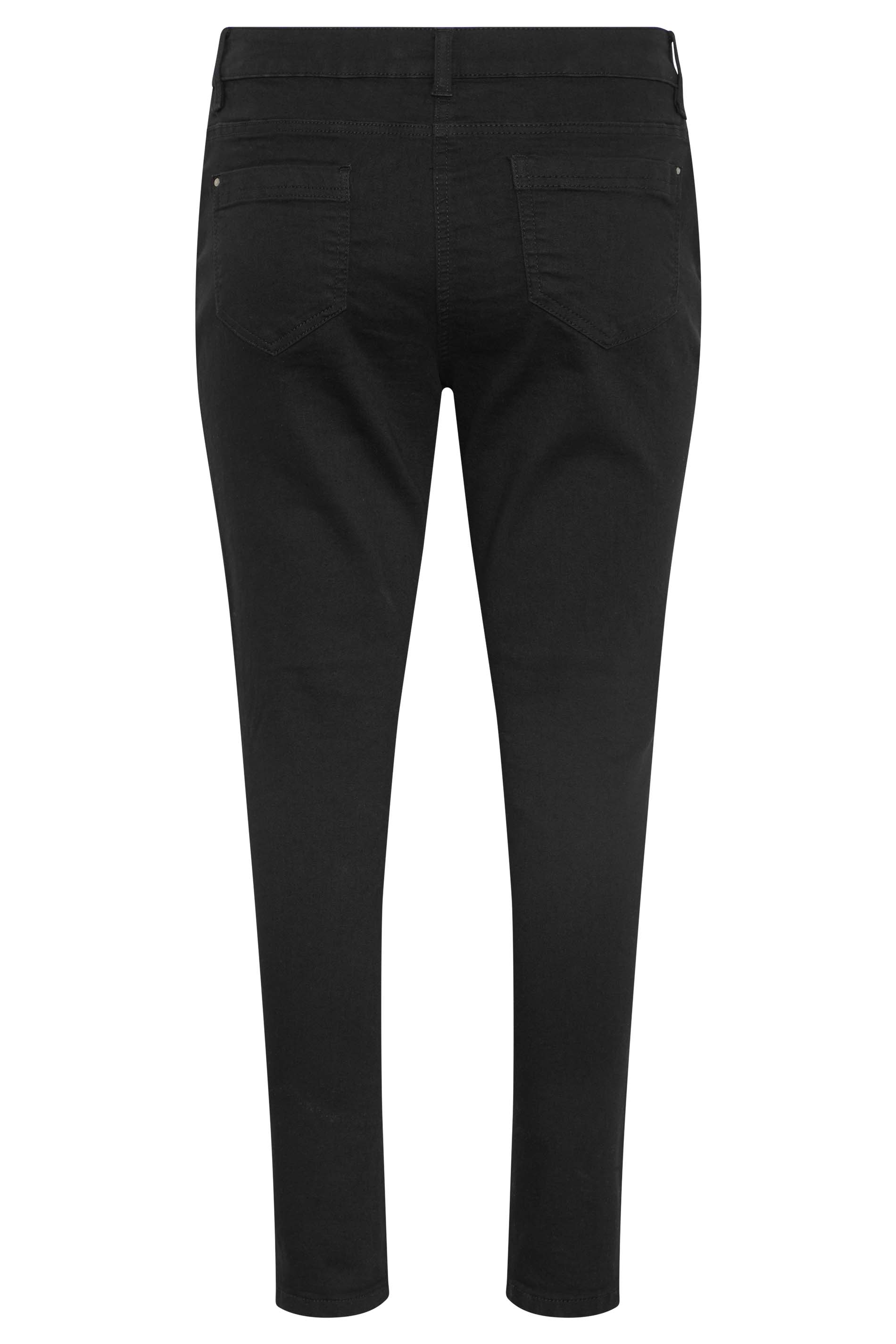 Petite Black Skinny Stretch AVA Jeans | PixieGirl 5